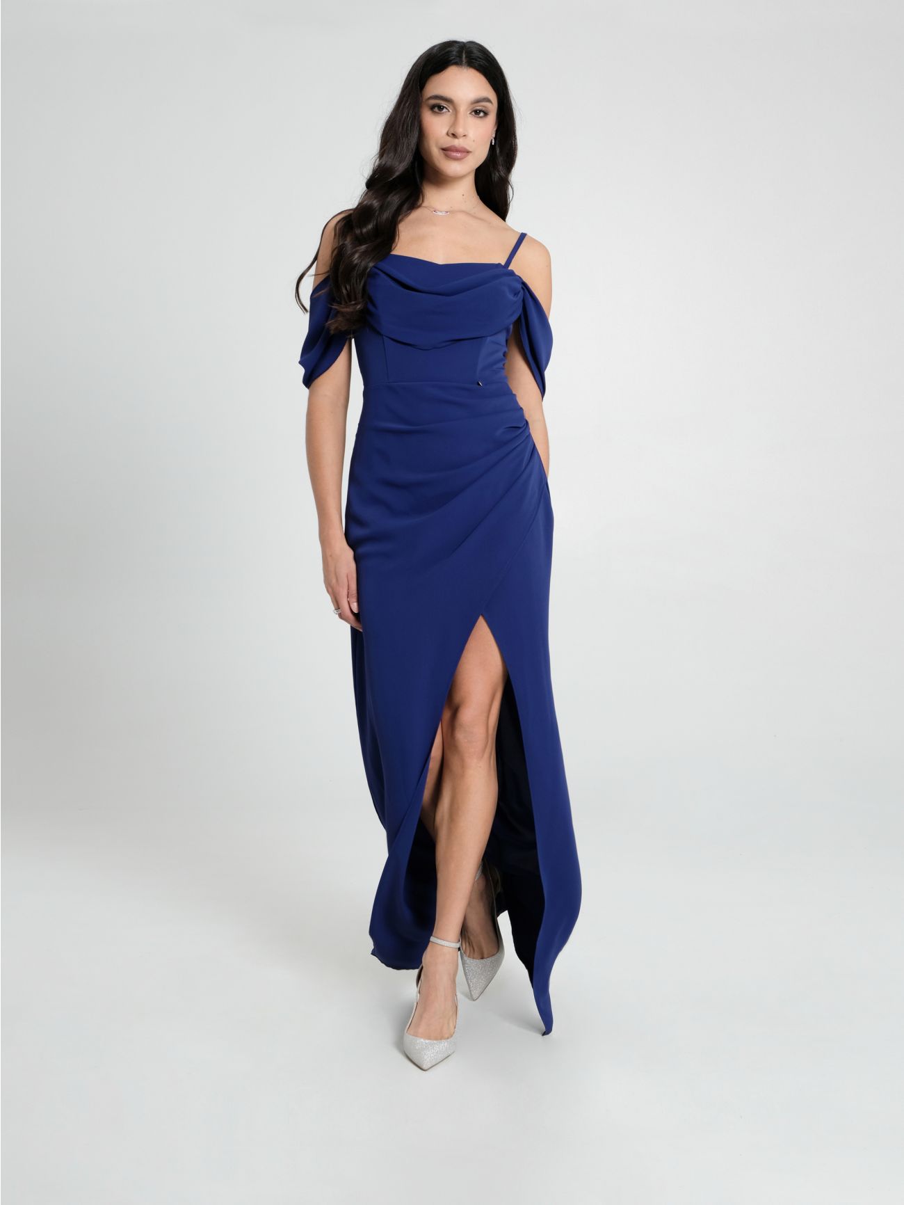 Long Blue Draped Dress sp_e1