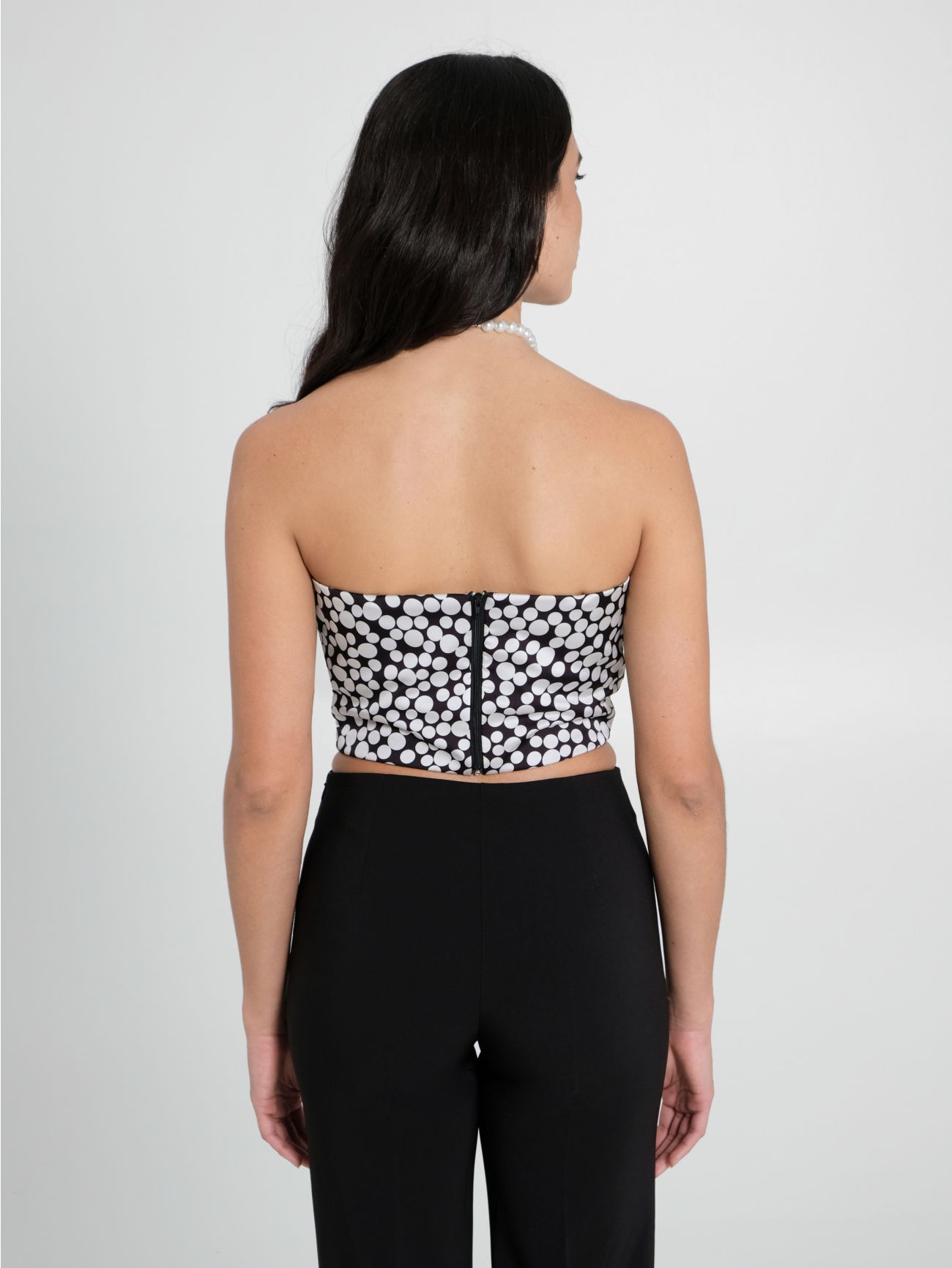 Polka-Dot Corset Top in_i4