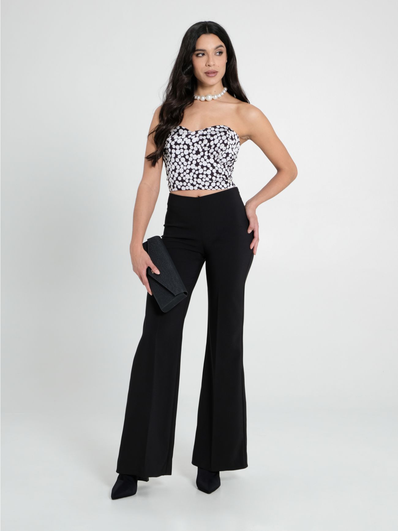 Polka-Dot Corset Top in_i7