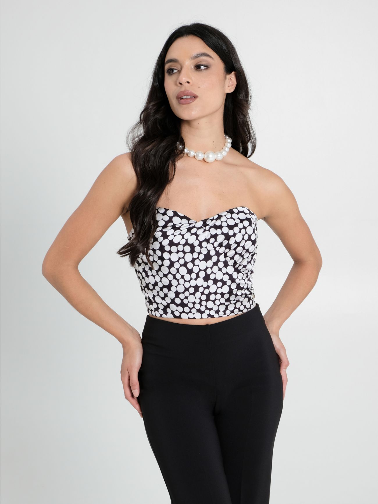 Polka-Dot Corset Top sp_e1