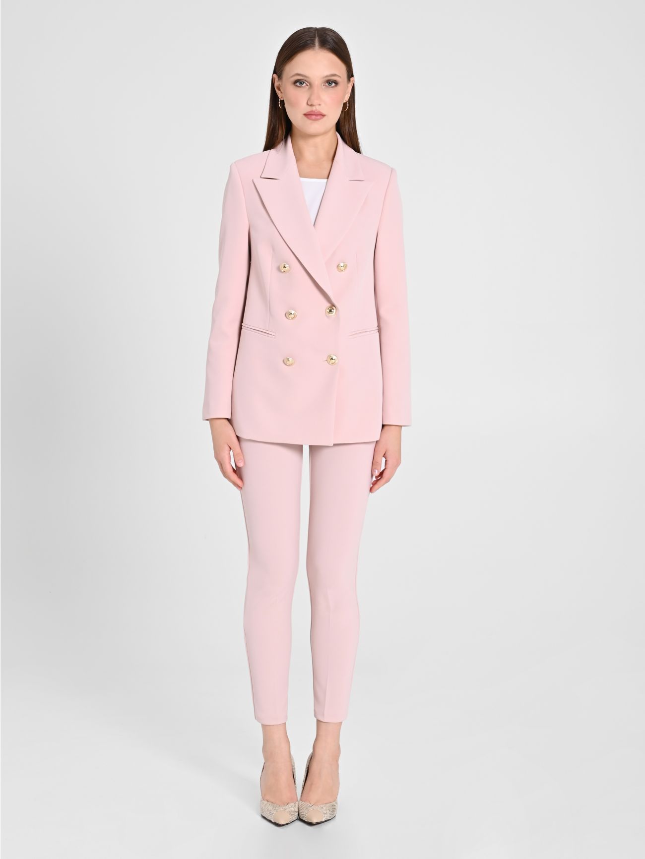 Pink Double-Breasted Jacket det_1