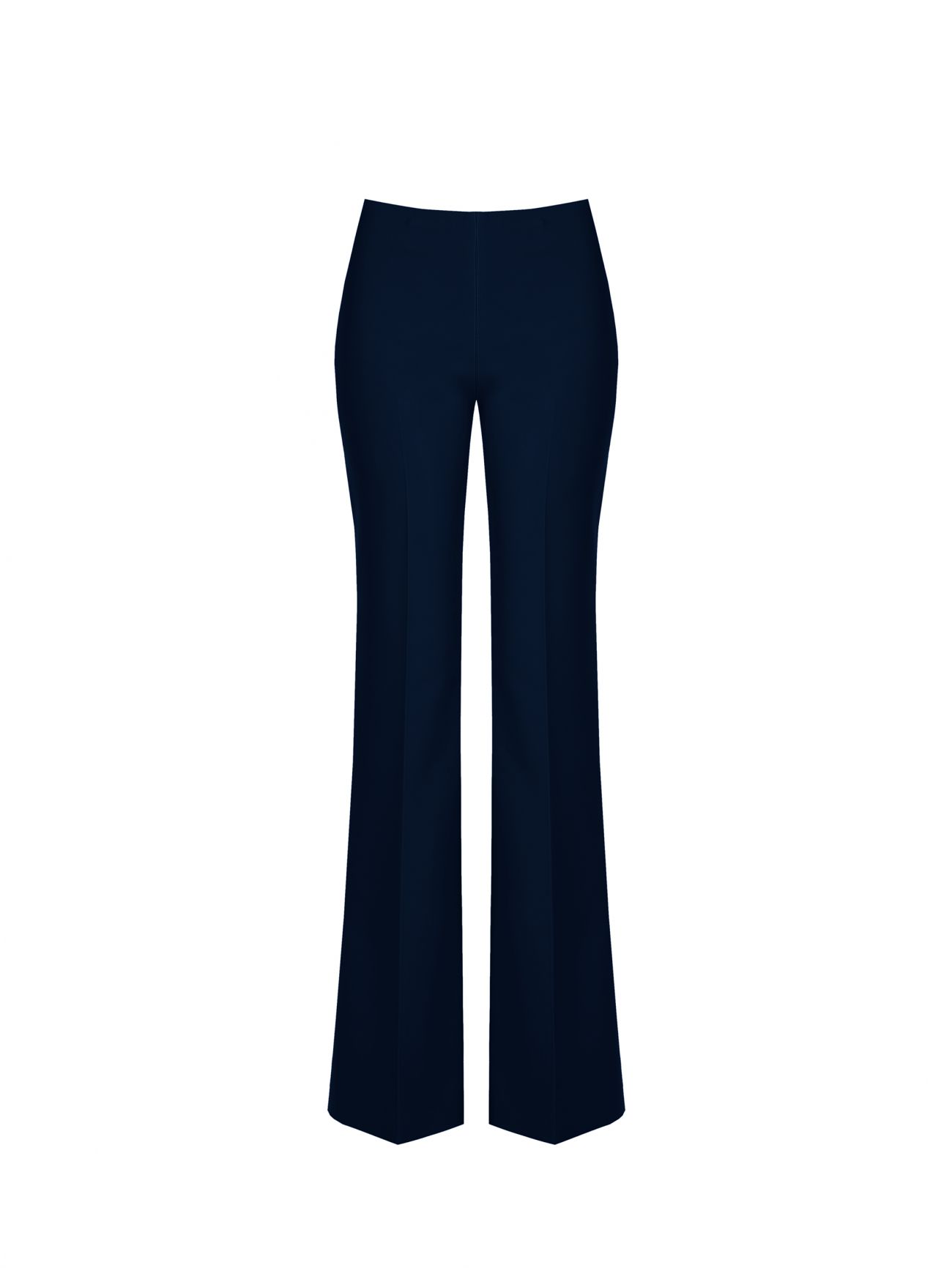 Palazzo Trousers in Blue Technical Fabric det_4