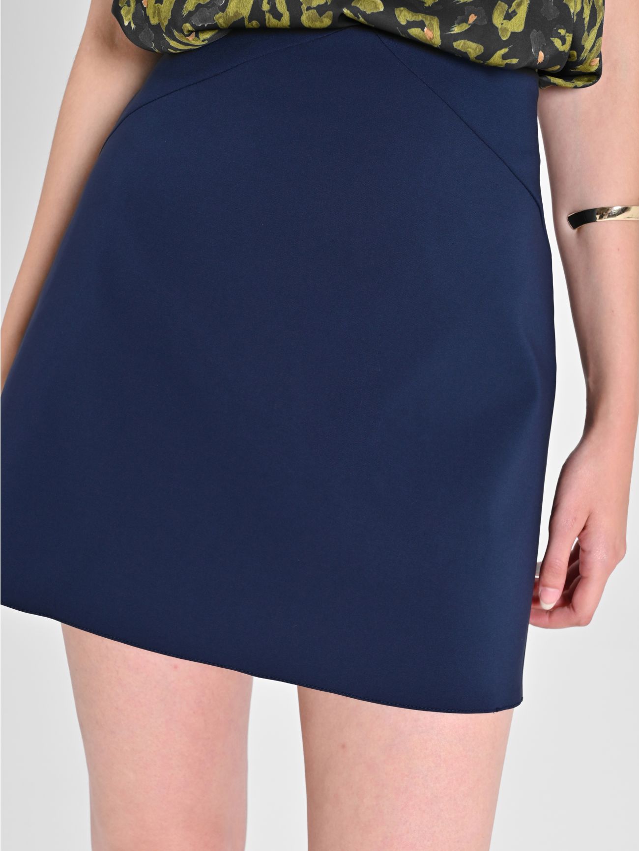 A-line Mini Skirt in Technical Fabric in_i5