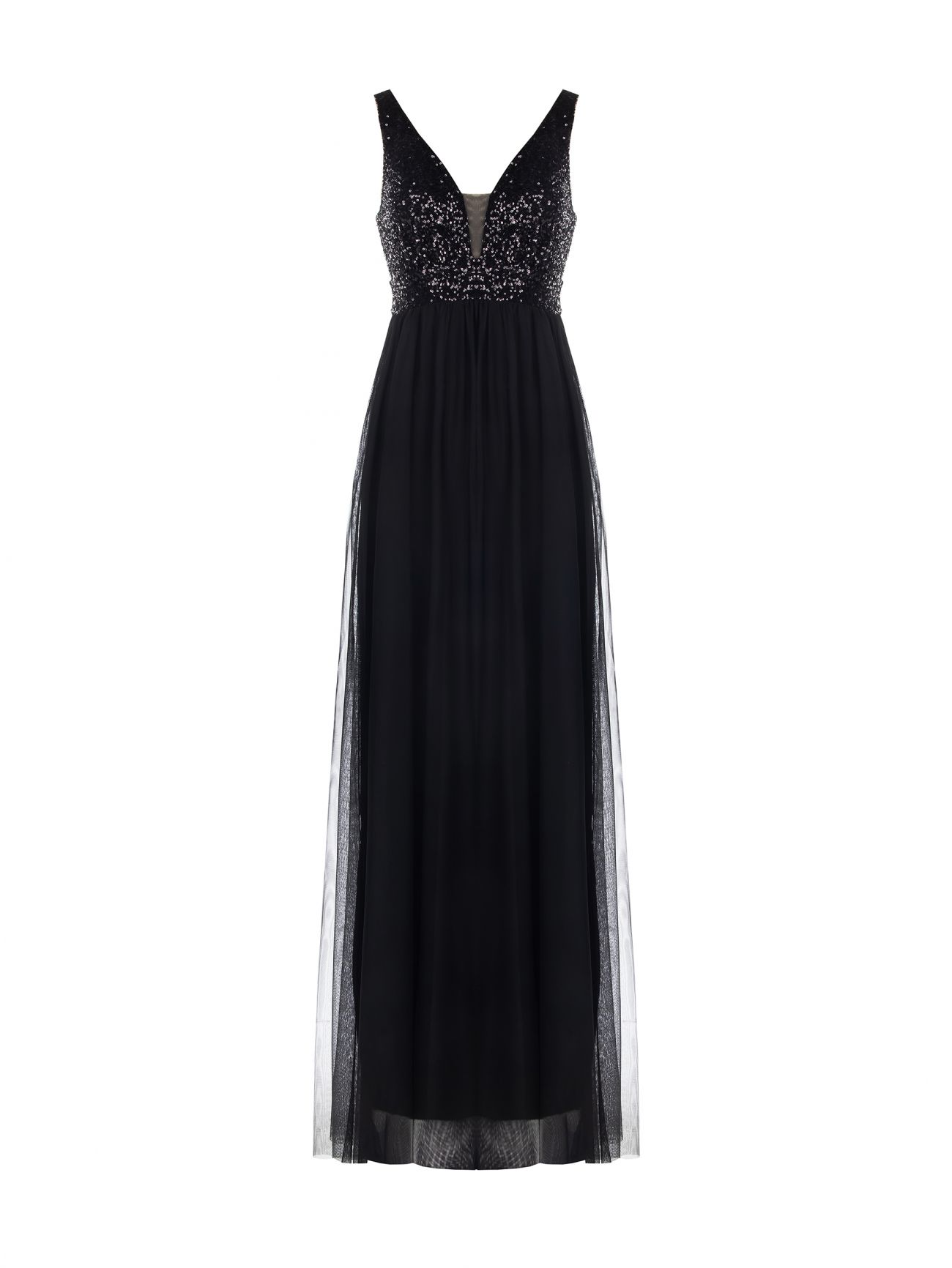 Long Dress with Sequins and Tulle det_4