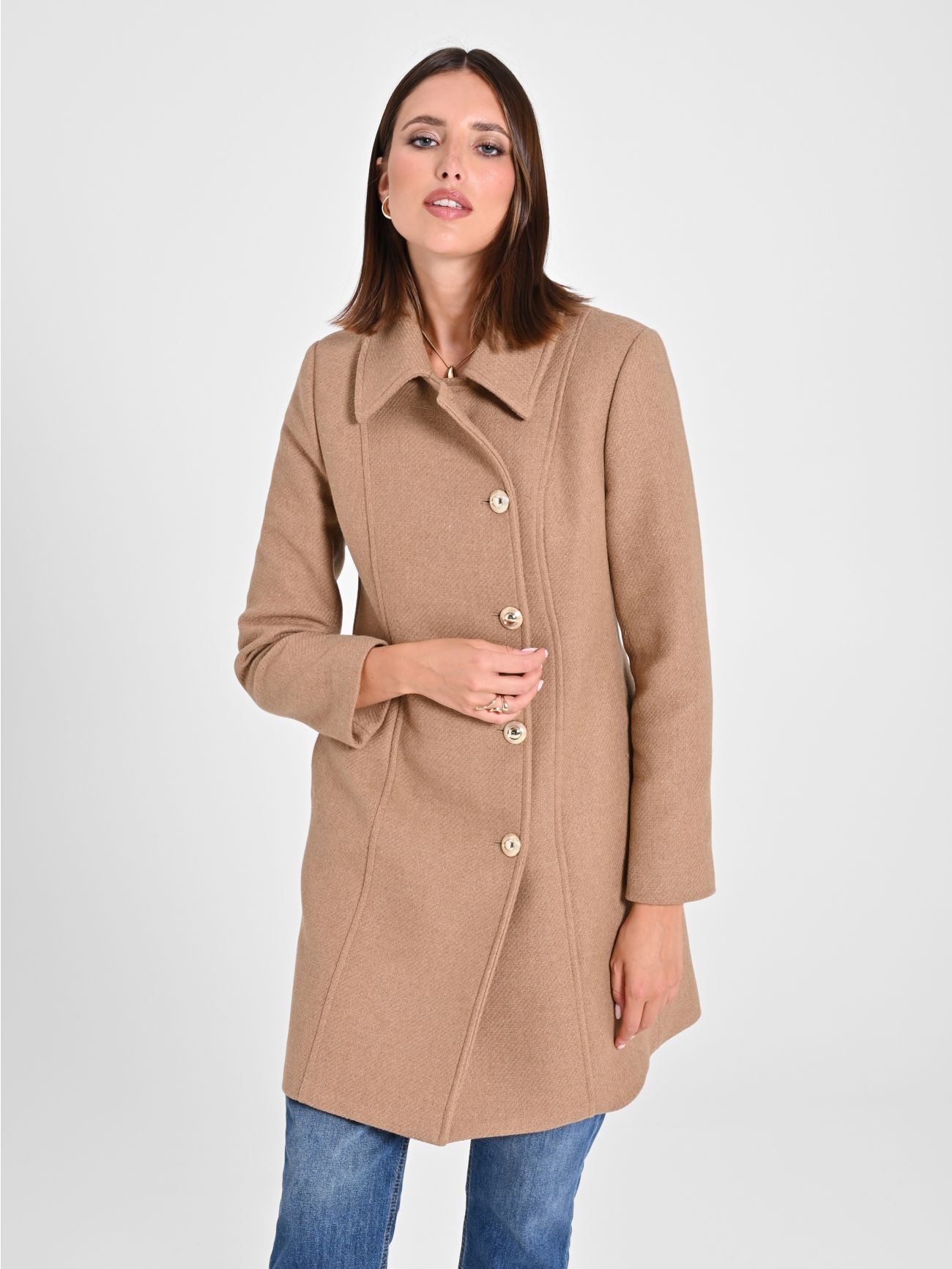 Camel Jumper with Gold Buttons sp_e1