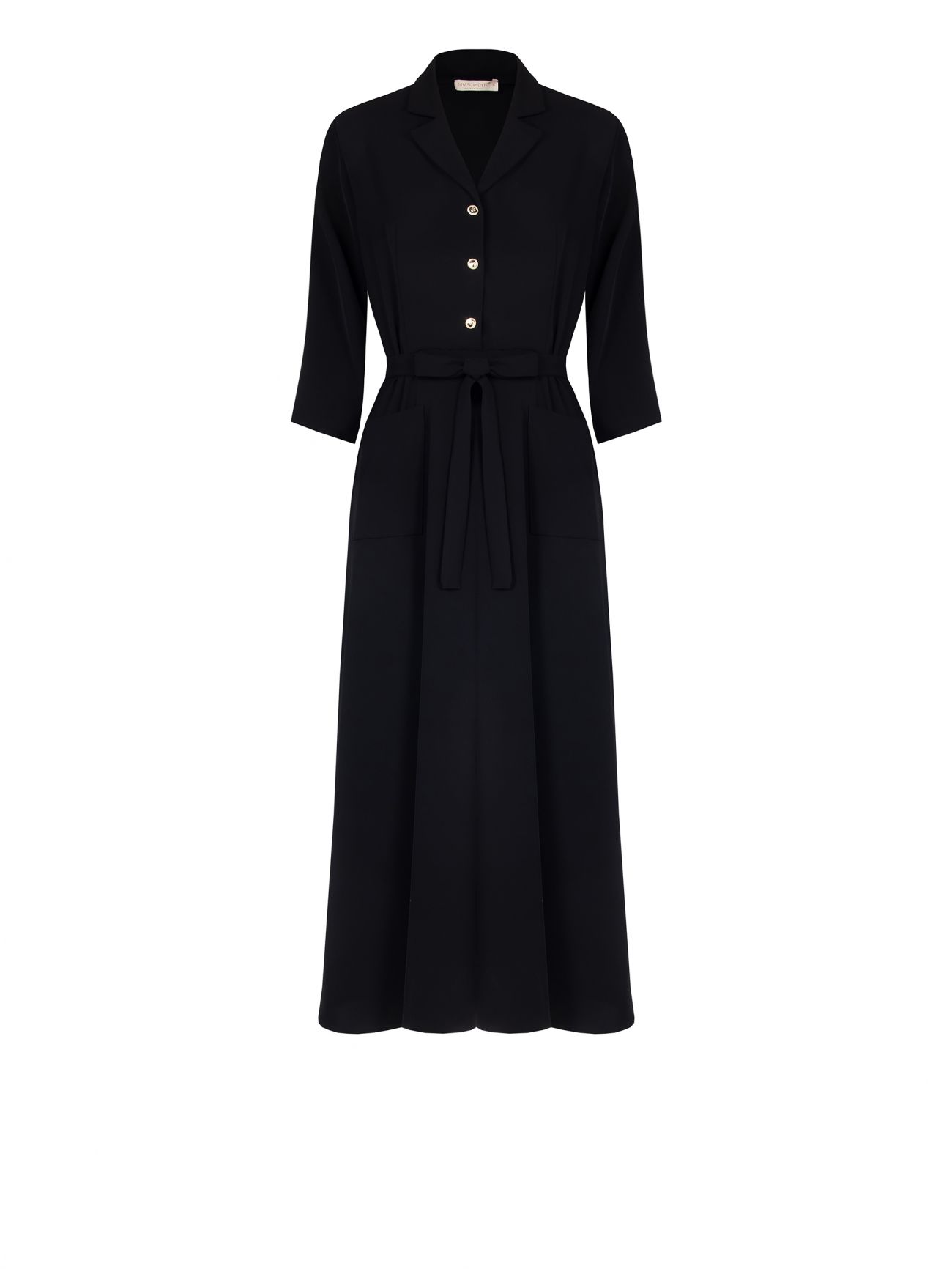 Black Chemise Dress det_4