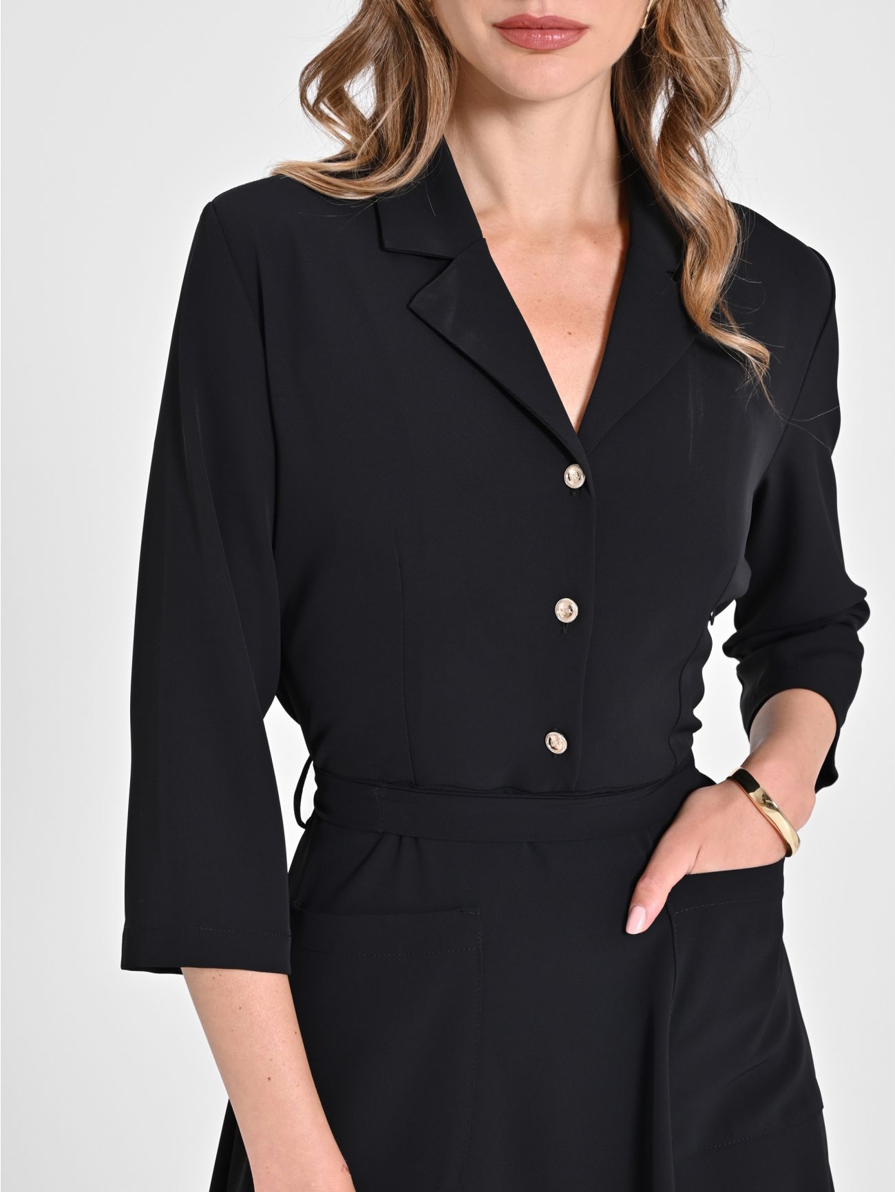 Black Chemise Dress in_i5