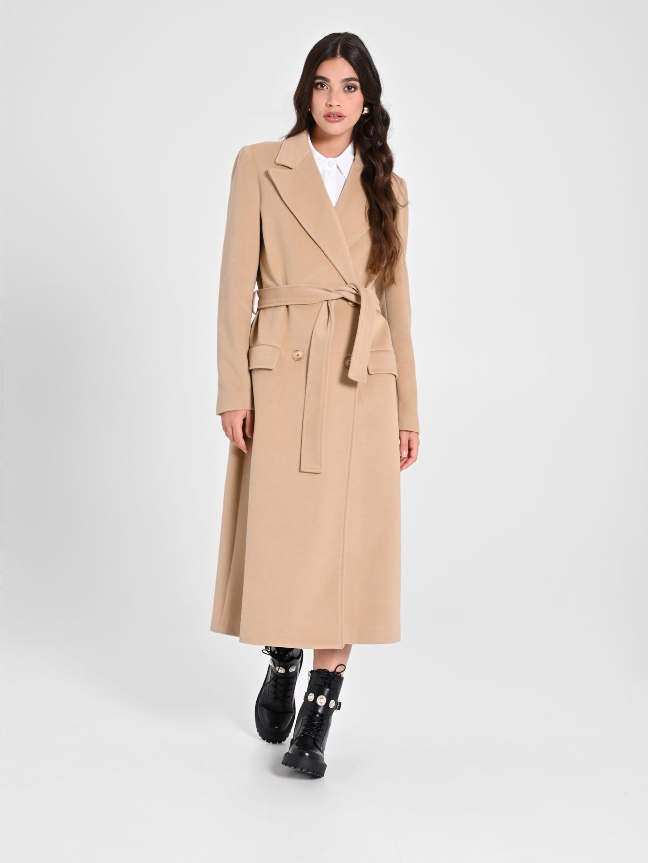 Camel Hair Maxi Coat with Belt sp_e1