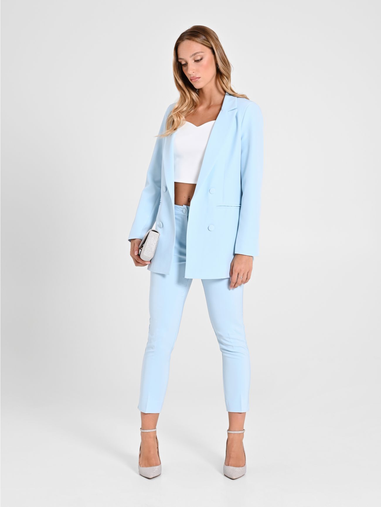 Light Blue Double-Breasted Jacket in_i7