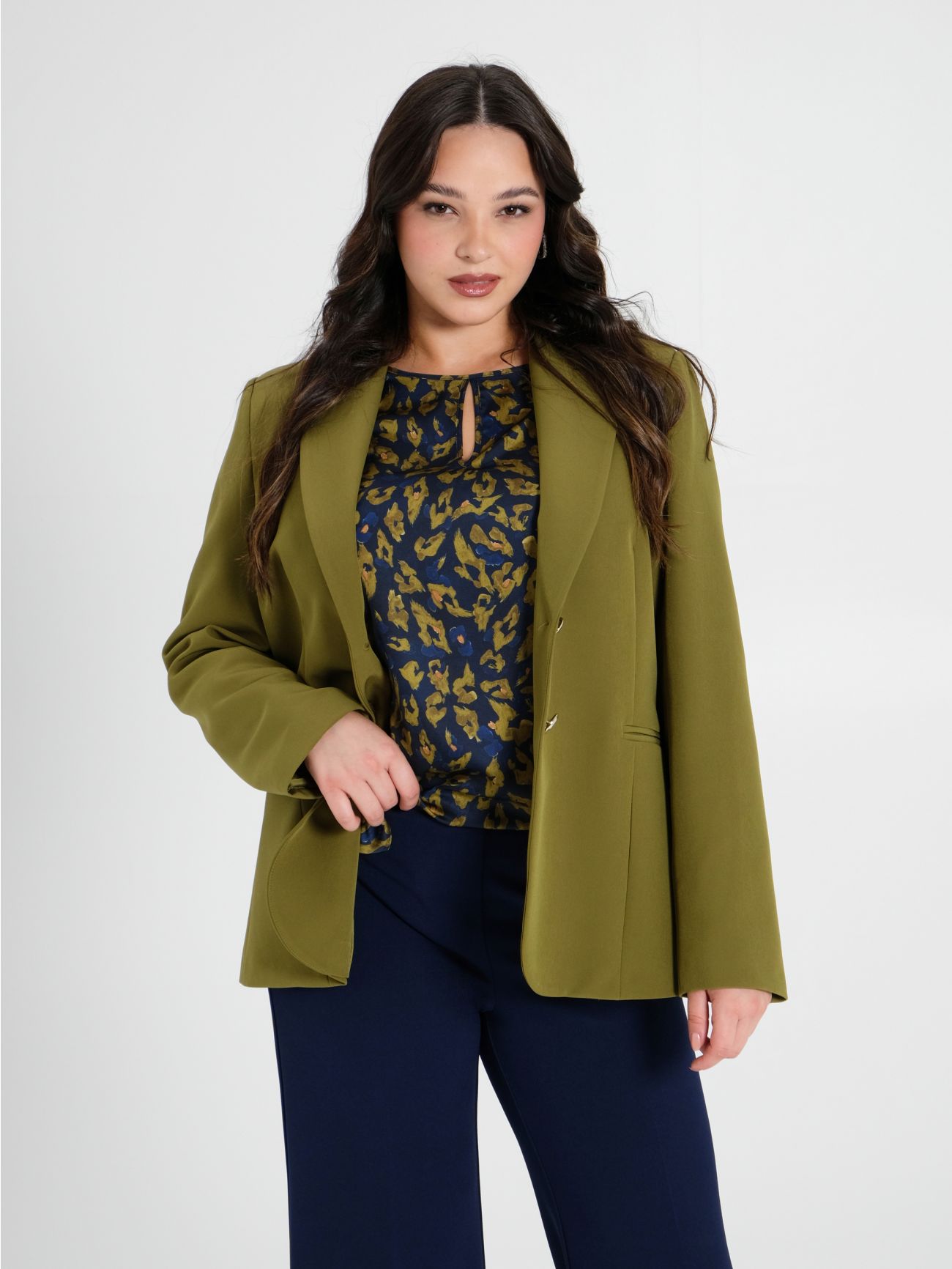 Giacca Curvy Verde Muschio