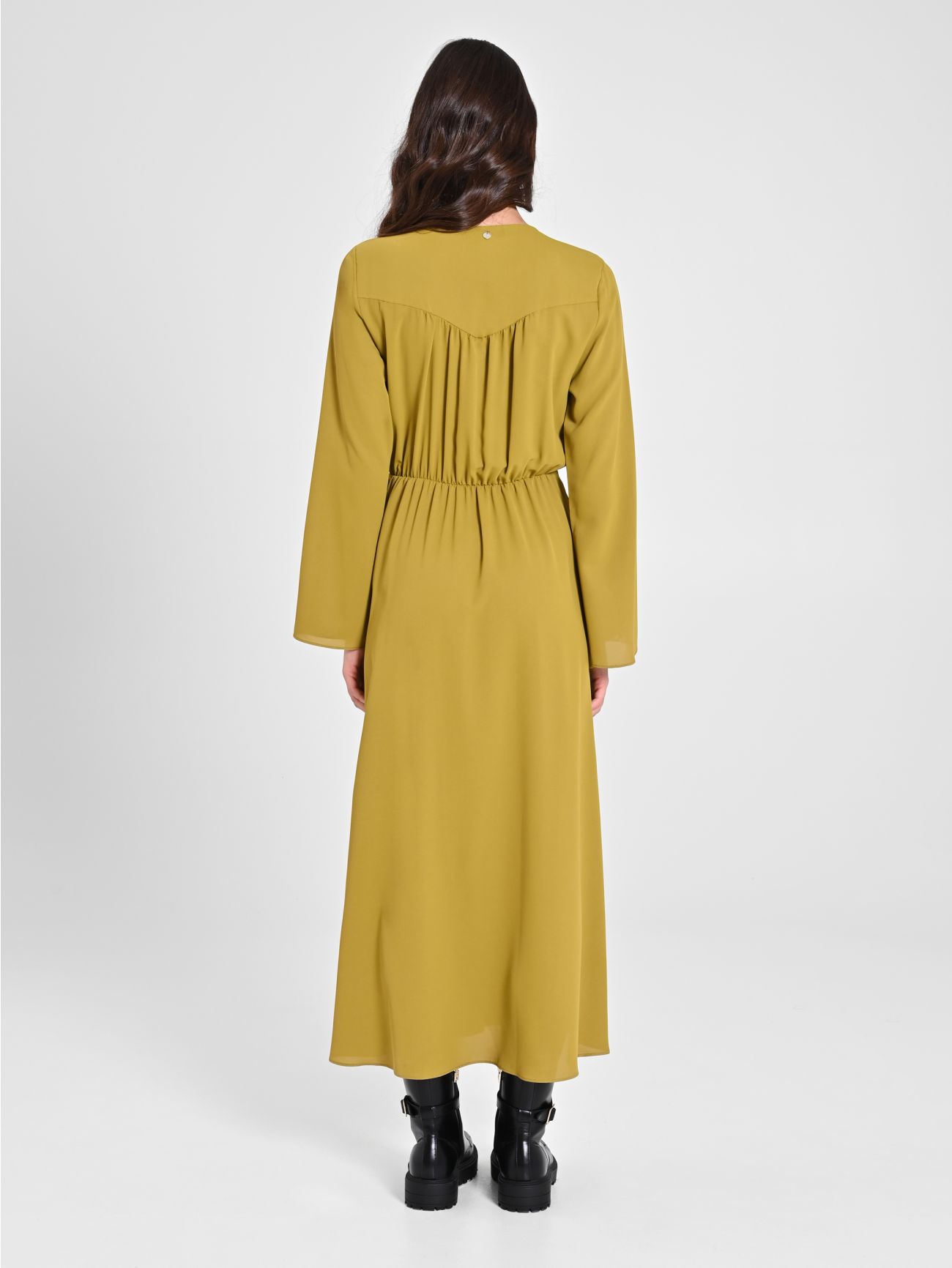 Oil Green Chemise Dress in_i4