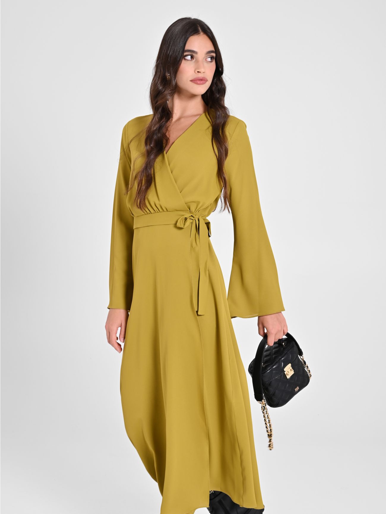 Oil Green Chemise Dress in_i7