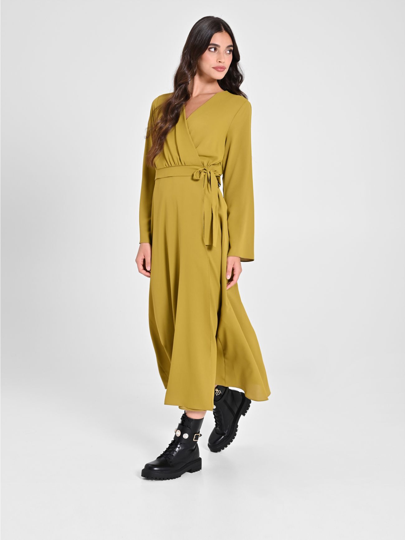 Oil Green Chemise Dress sp_e1