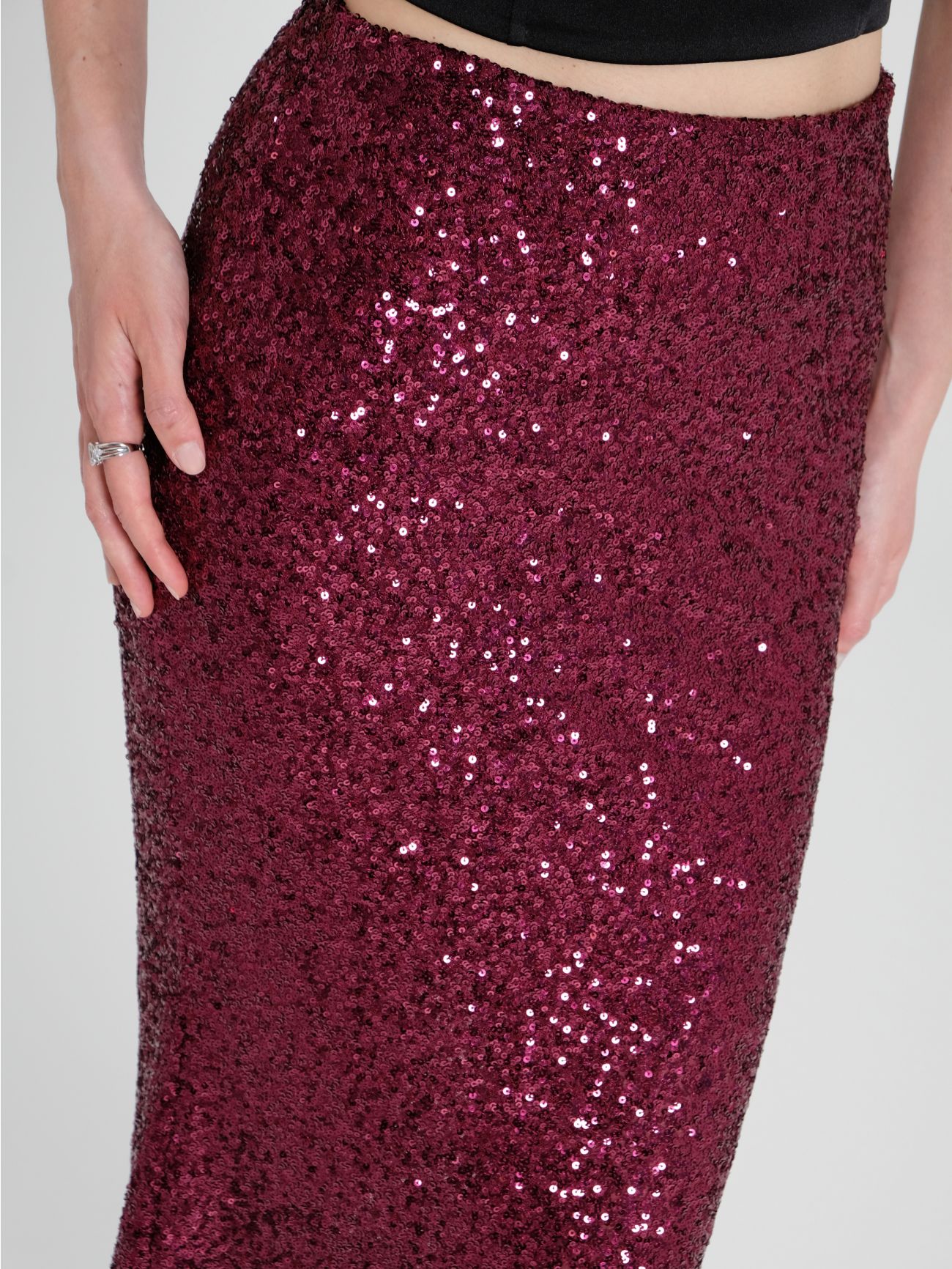 Sequinned Pencil Skirt in_i5