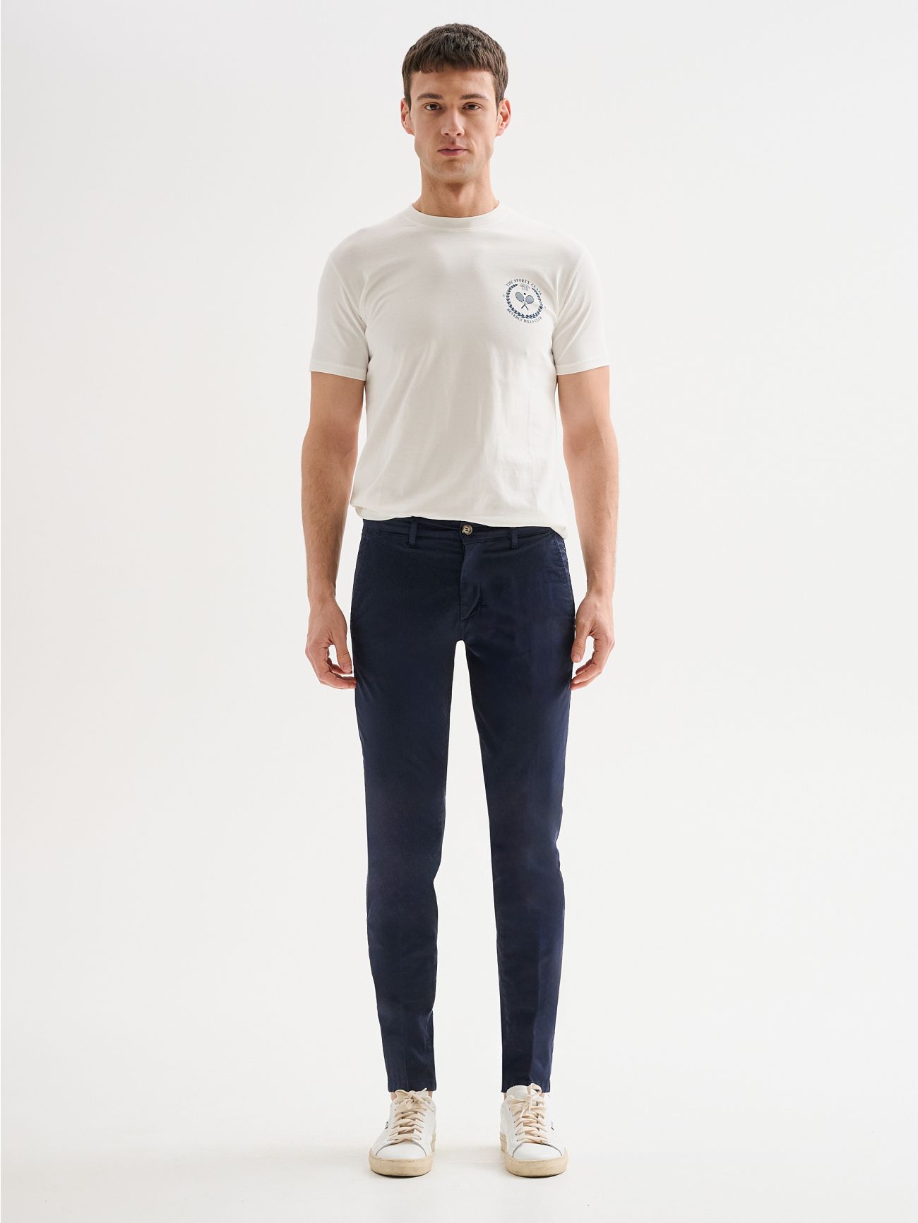 Chino-Hose für Herren Slim-fit Basic QB24 det_1