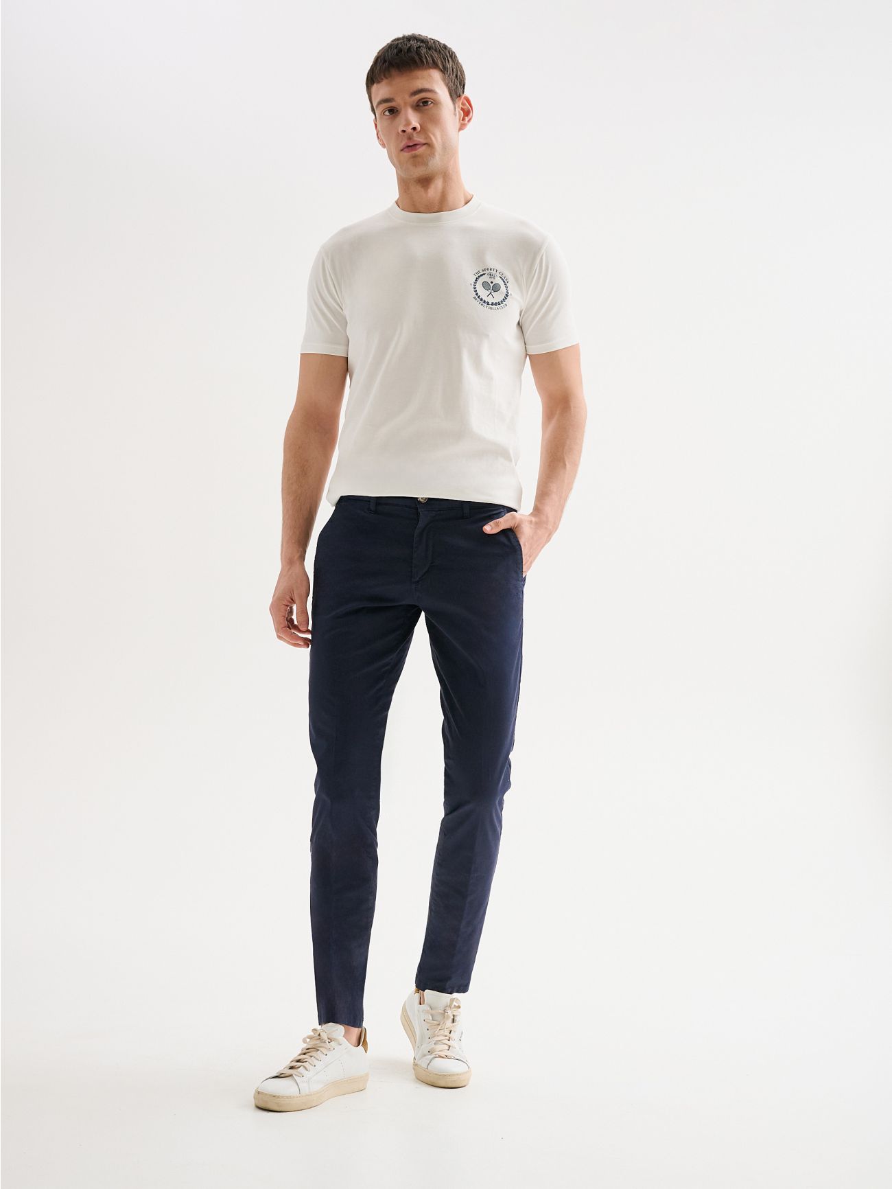 Chino-Hose für Herren Slim-fit Basic QB24  Rinascimento