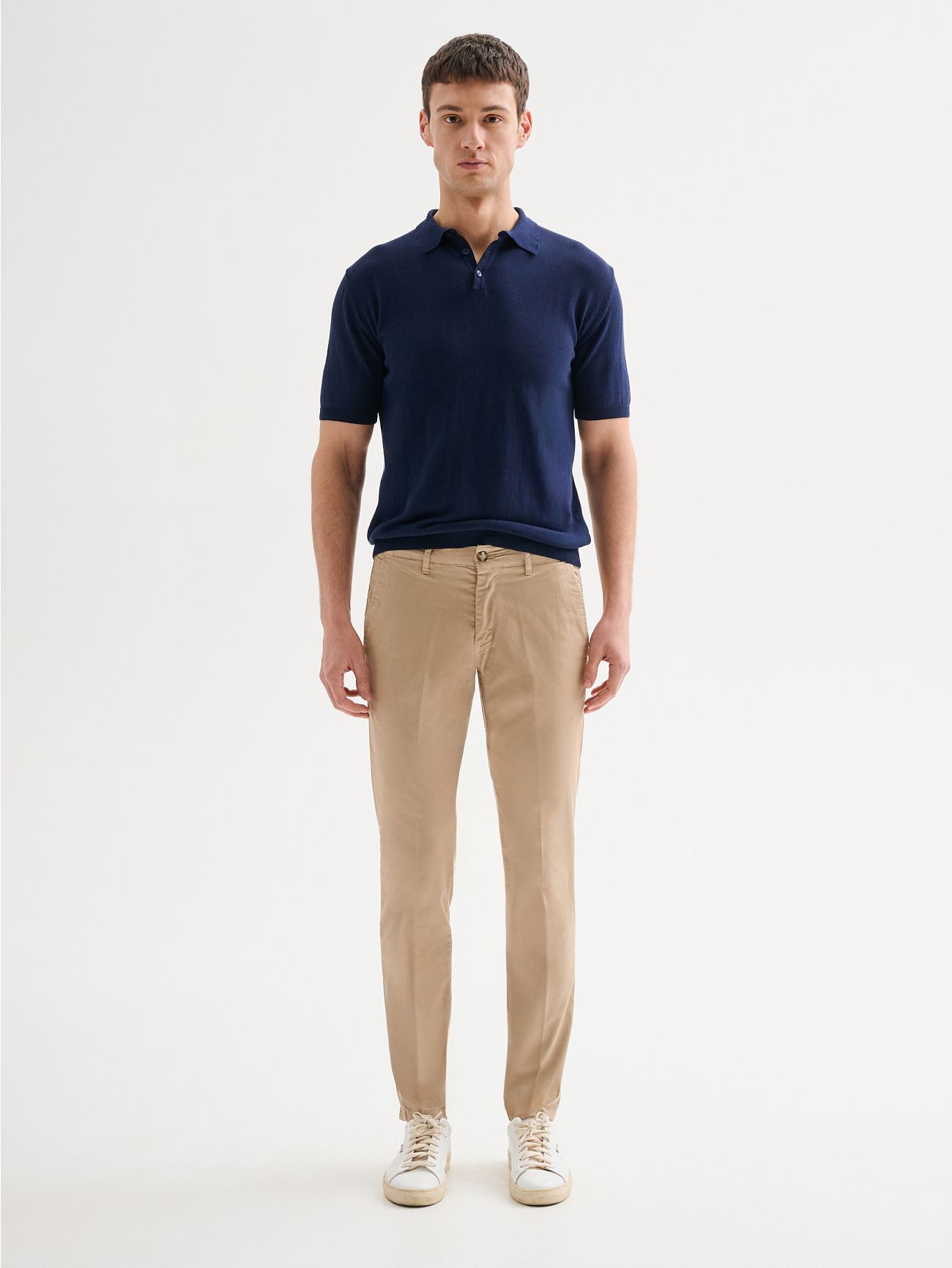 Pantalon chino homme slim basique QB24 det_1