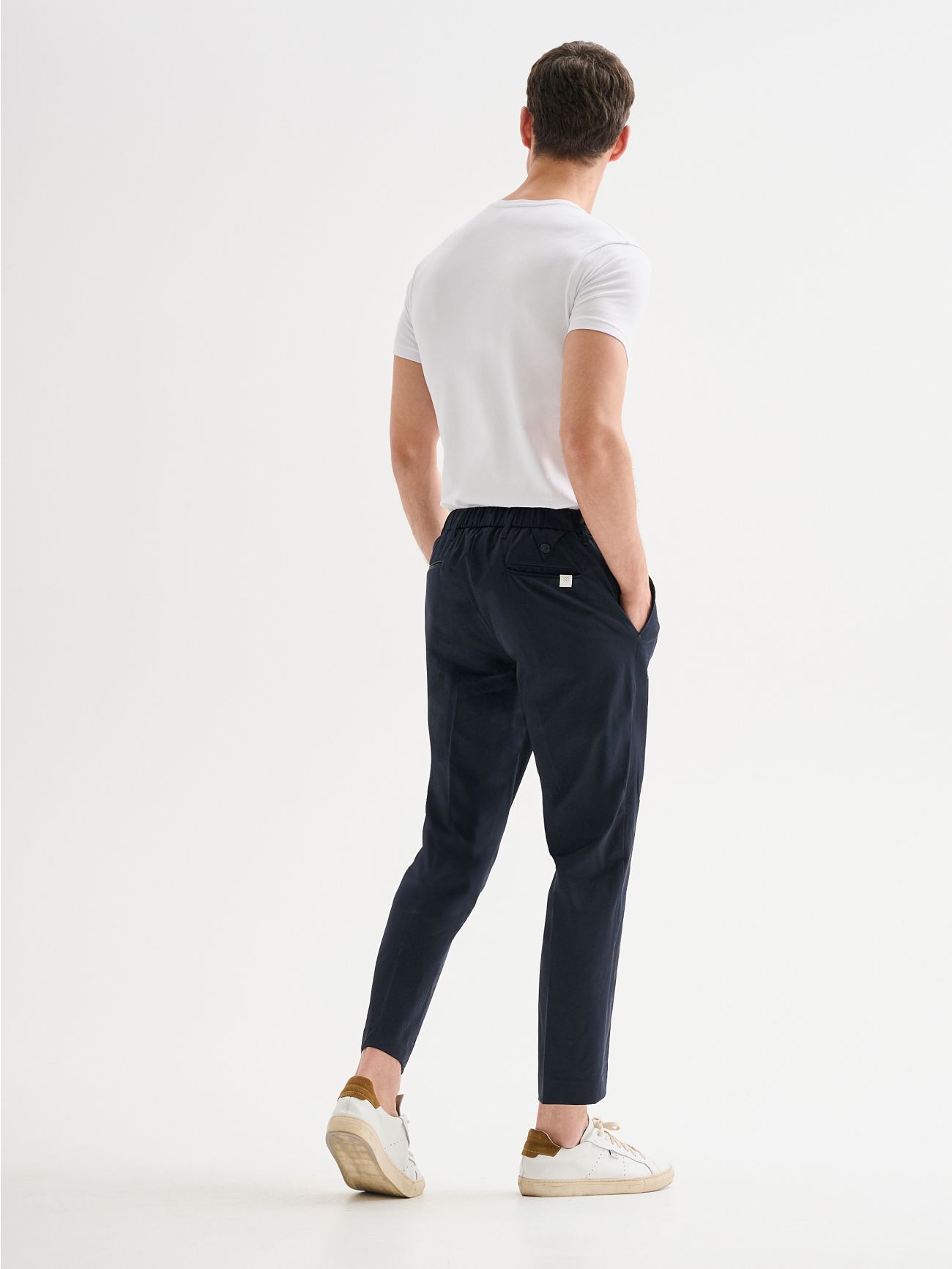 Men's Regular Trousers in Technical Fabric QB24 in_i4