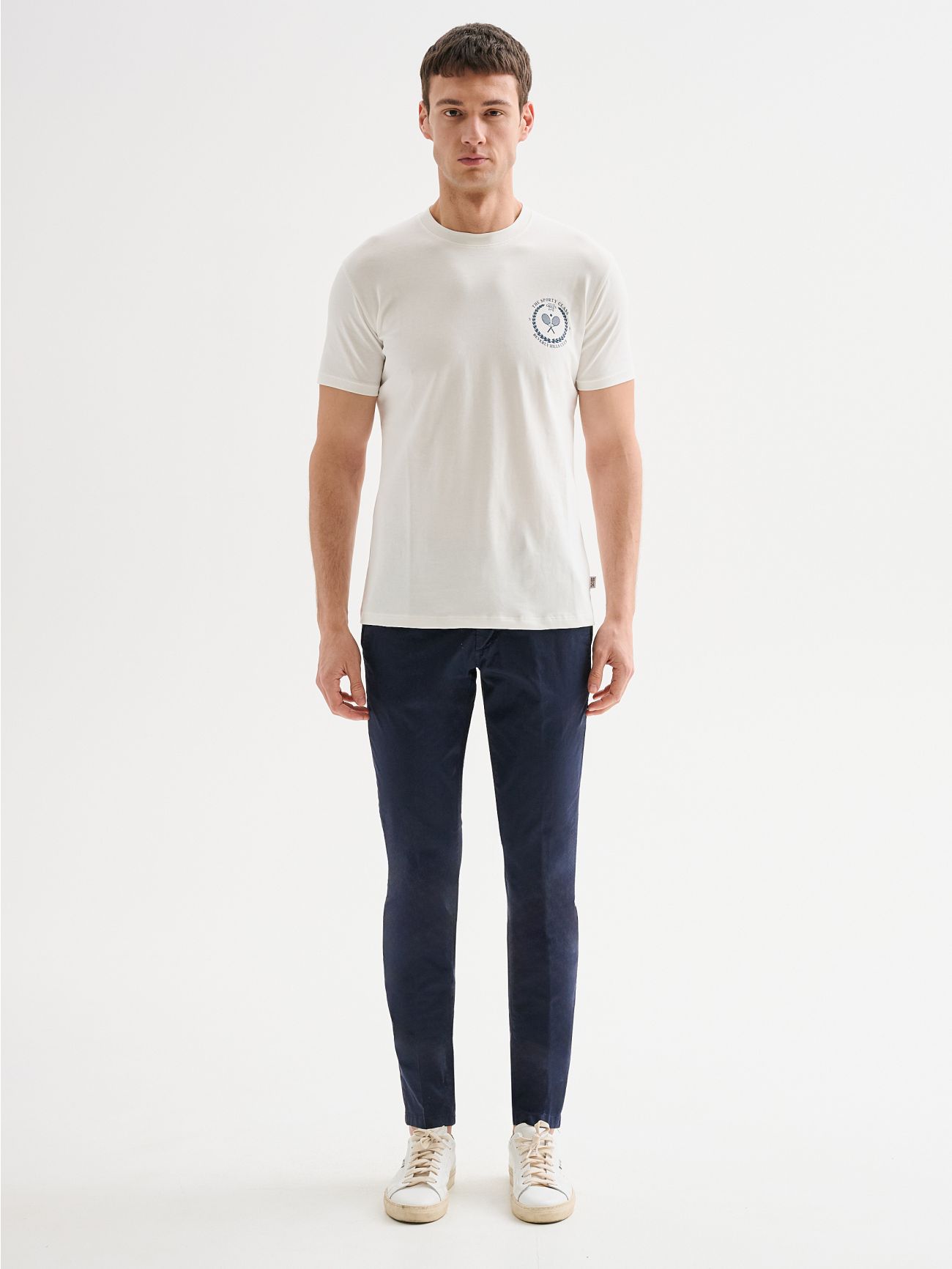 Men’s Printed Crewneck Mini T-shirt QB24 det_1