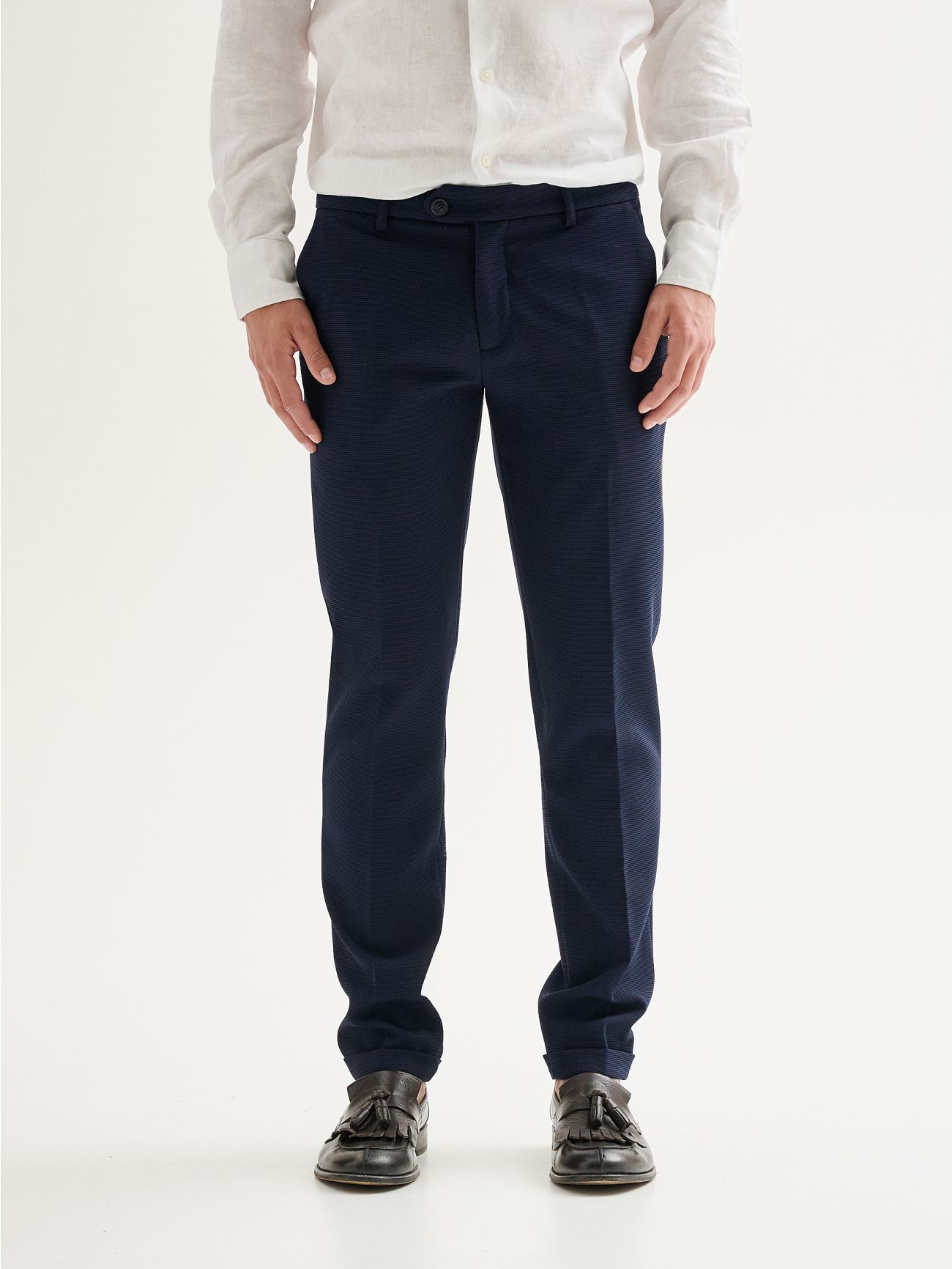 Pantaloni Uomo Slim-fit da Completo Texture QB24 det_3