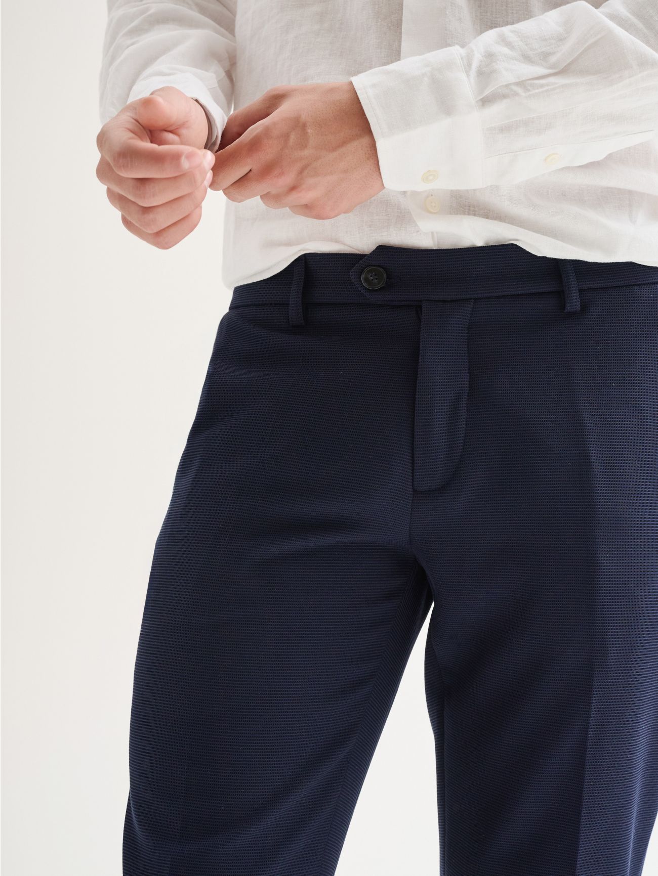 Pantaloni Uomo Slim-fit da Completo Texture QB24 in_i5