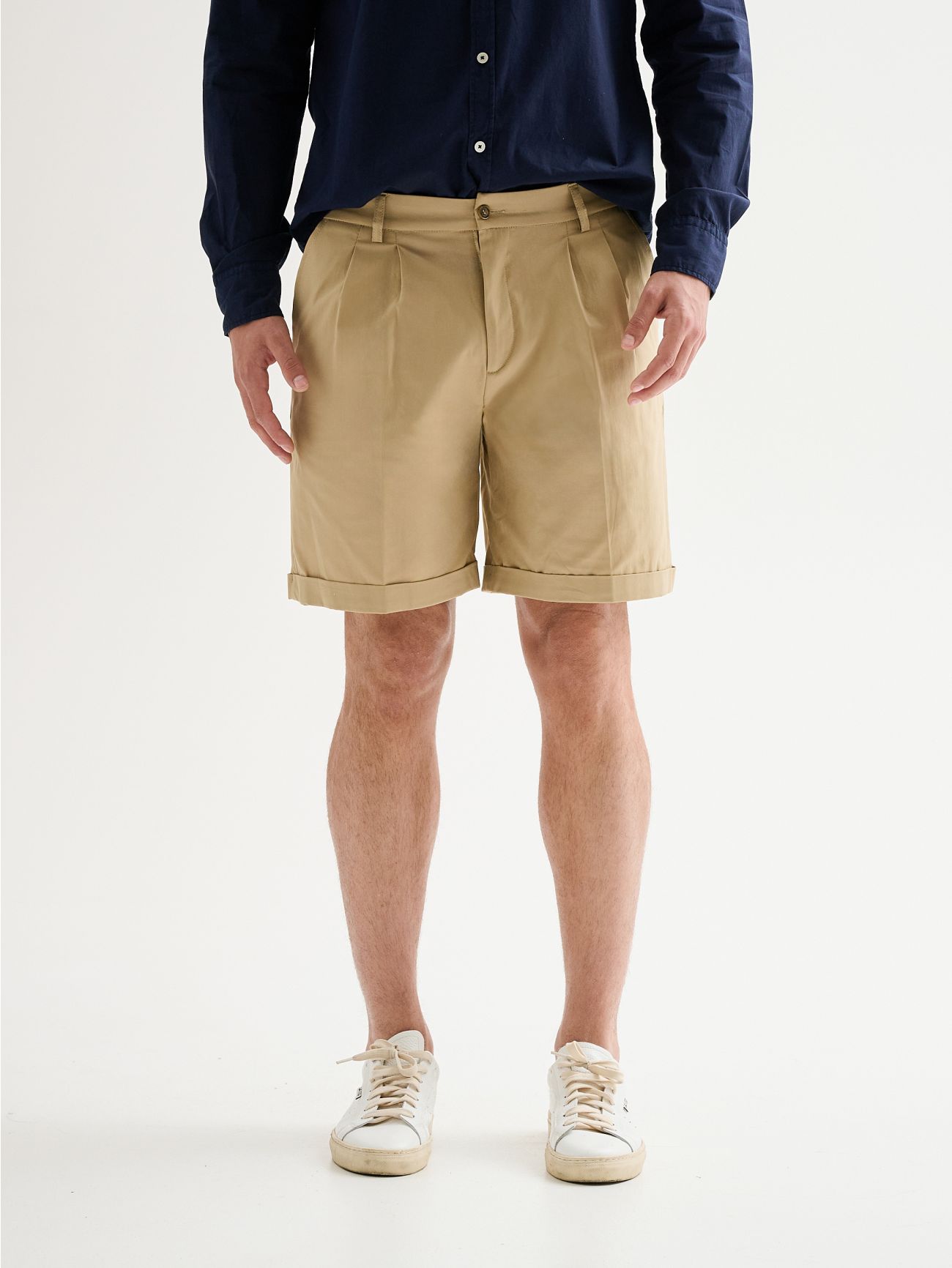 Men’s Regular Bermuda Shorts with Darts QB24 det_3