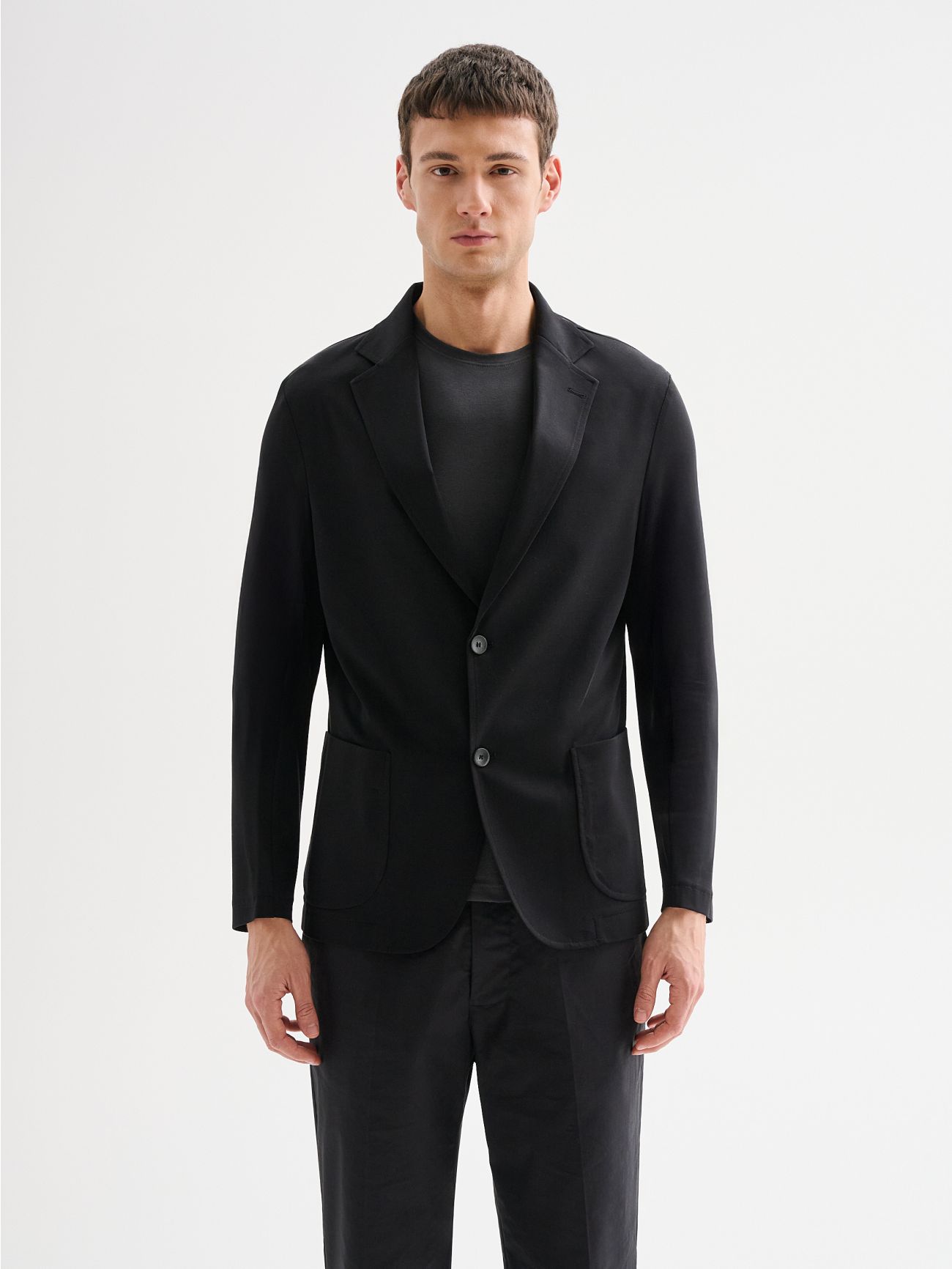 Men's Deconstructed Jacket in Milano Stitch QB24 det_3