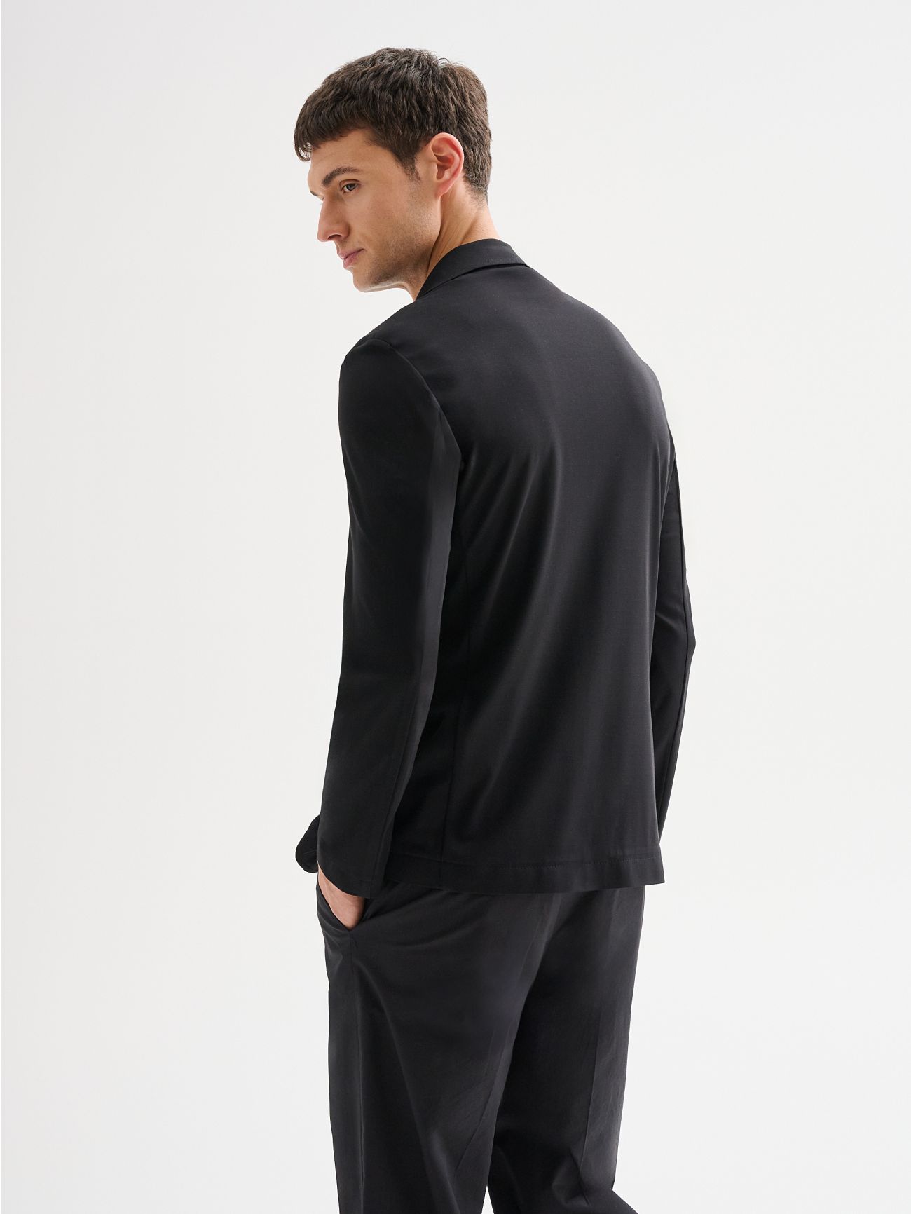 Men's Deconstructed Jacket in Milano Stitch QB24 in_i4