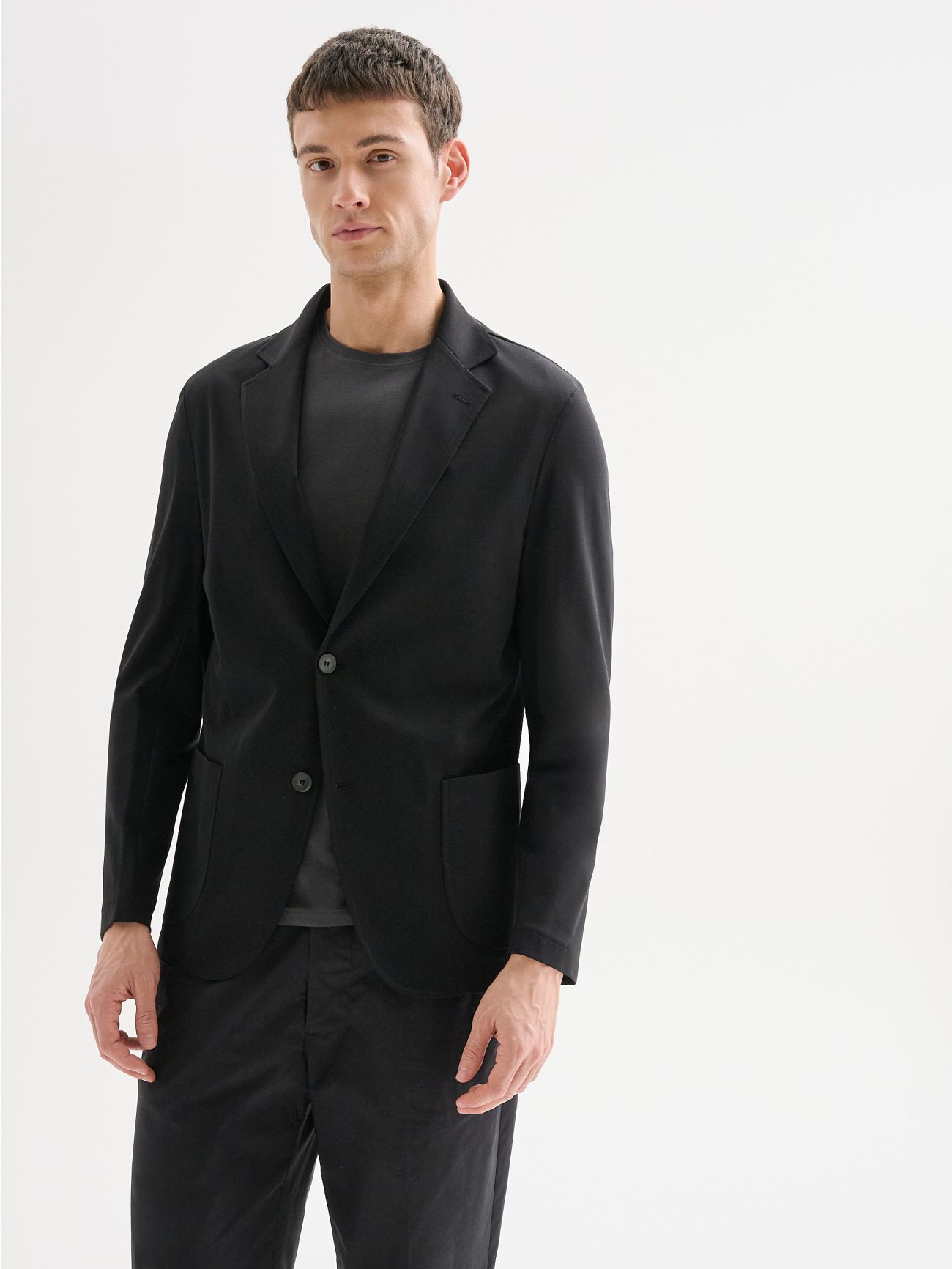 Men's Deconstructed Jacket in Milano Stitch QB24  Rinascimento