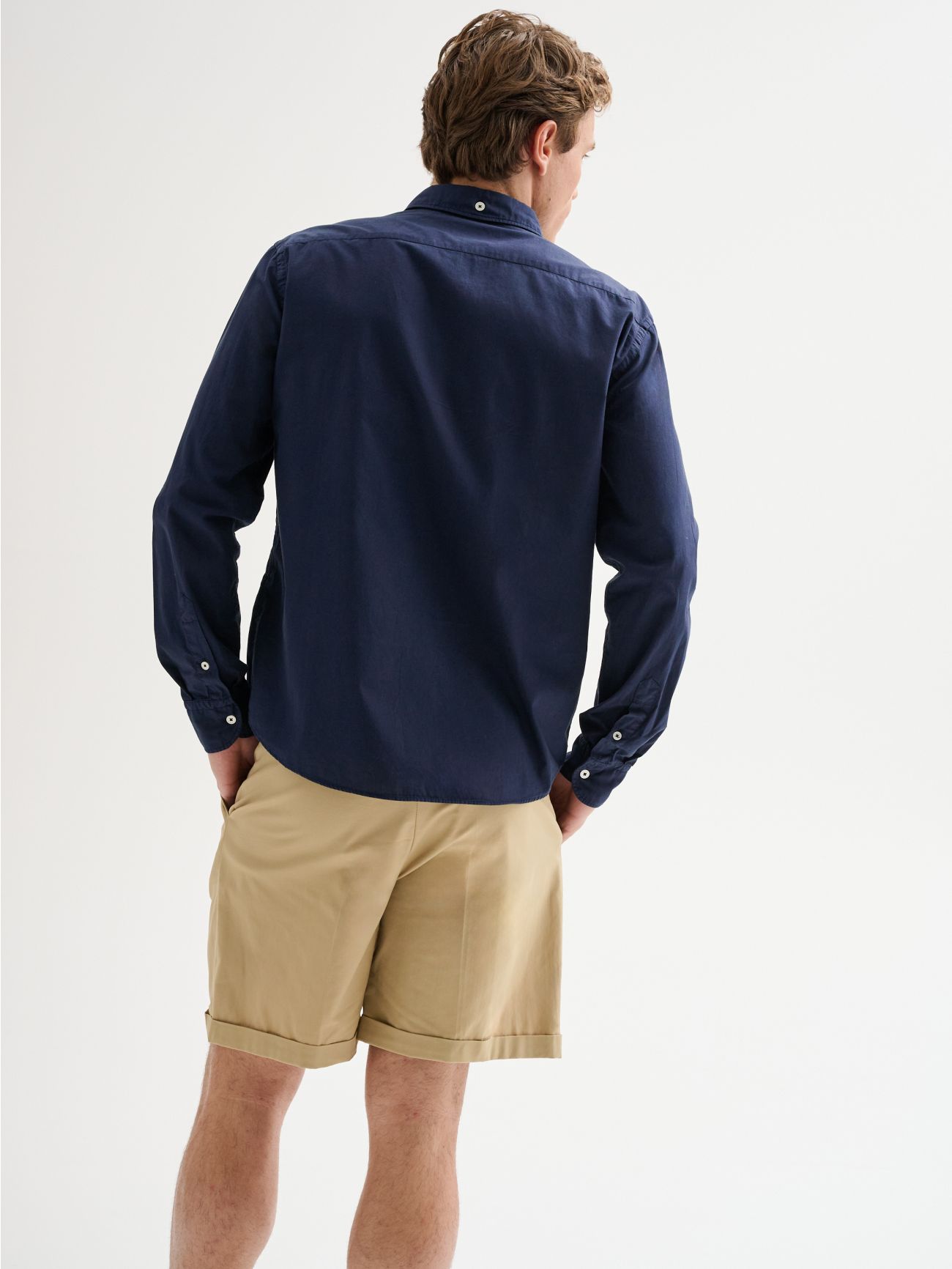 Chemise en coton col à l’italienne QB24 homme in_i4