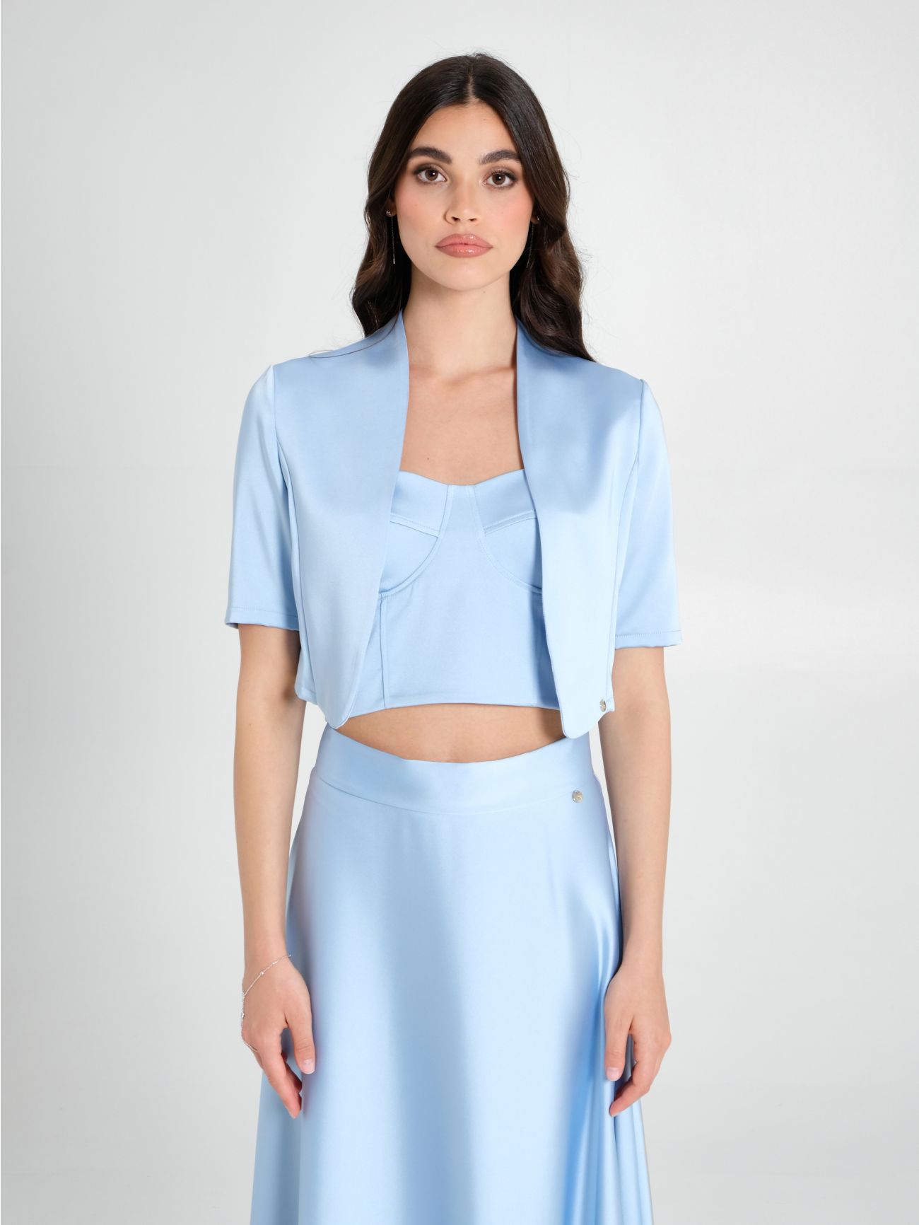 Light blue shrug sweater hotsell