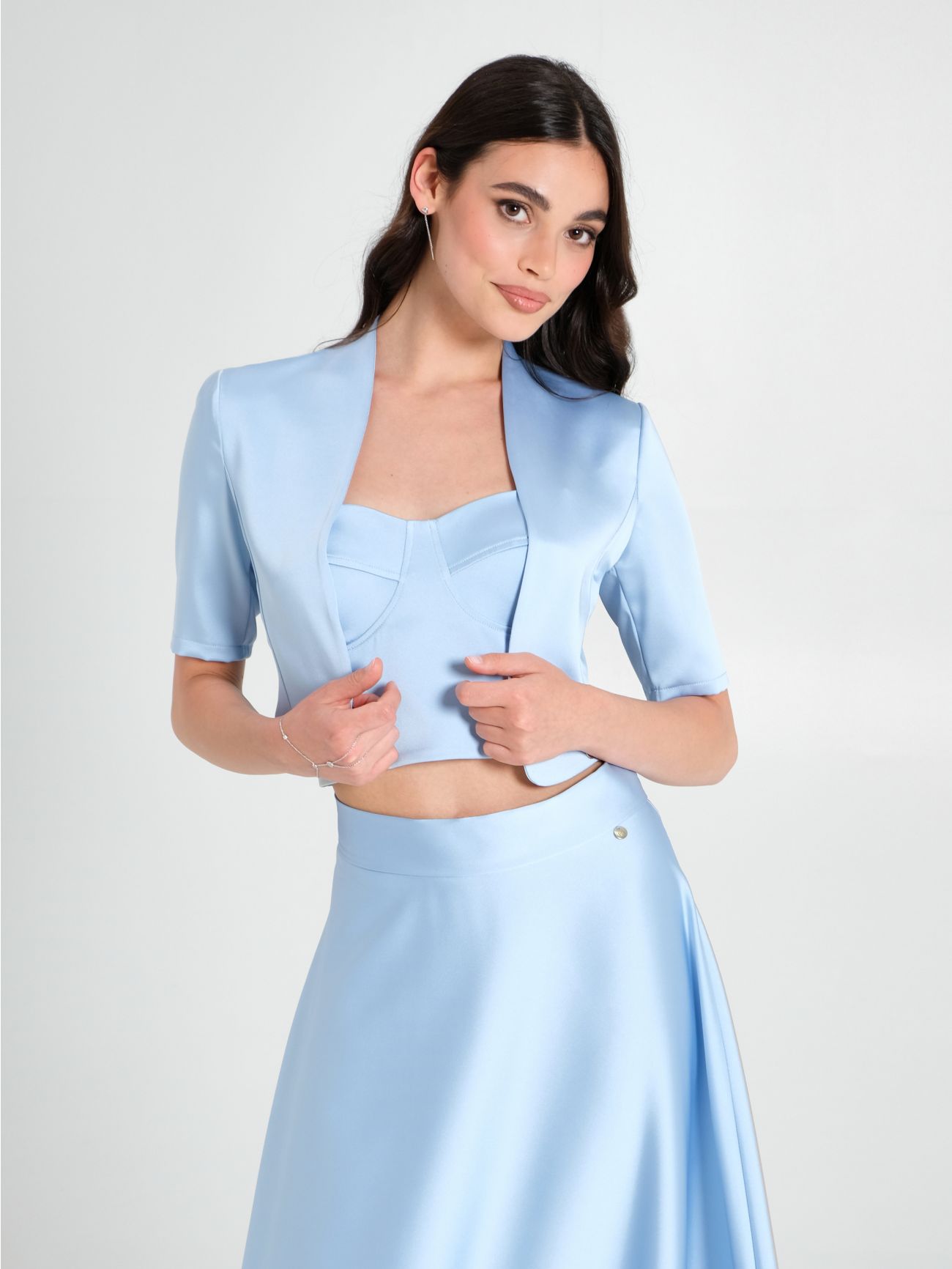 Powder blue shrug clearance
