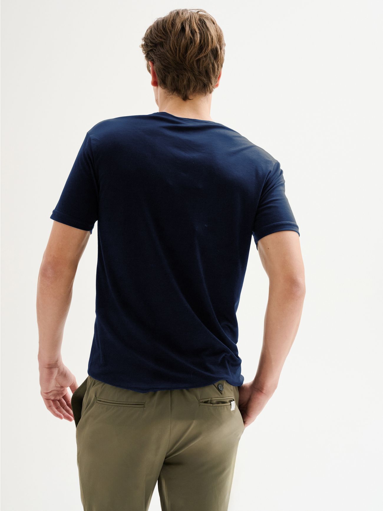 T-Shirt für Herren mit Rundhalsausschnitt Tencel QB24 in_i4