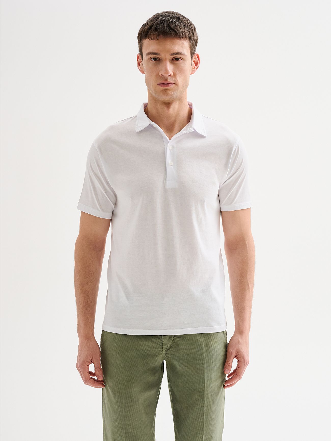 Polo Uomo Cotone e Modal Bianca QB24 det_3