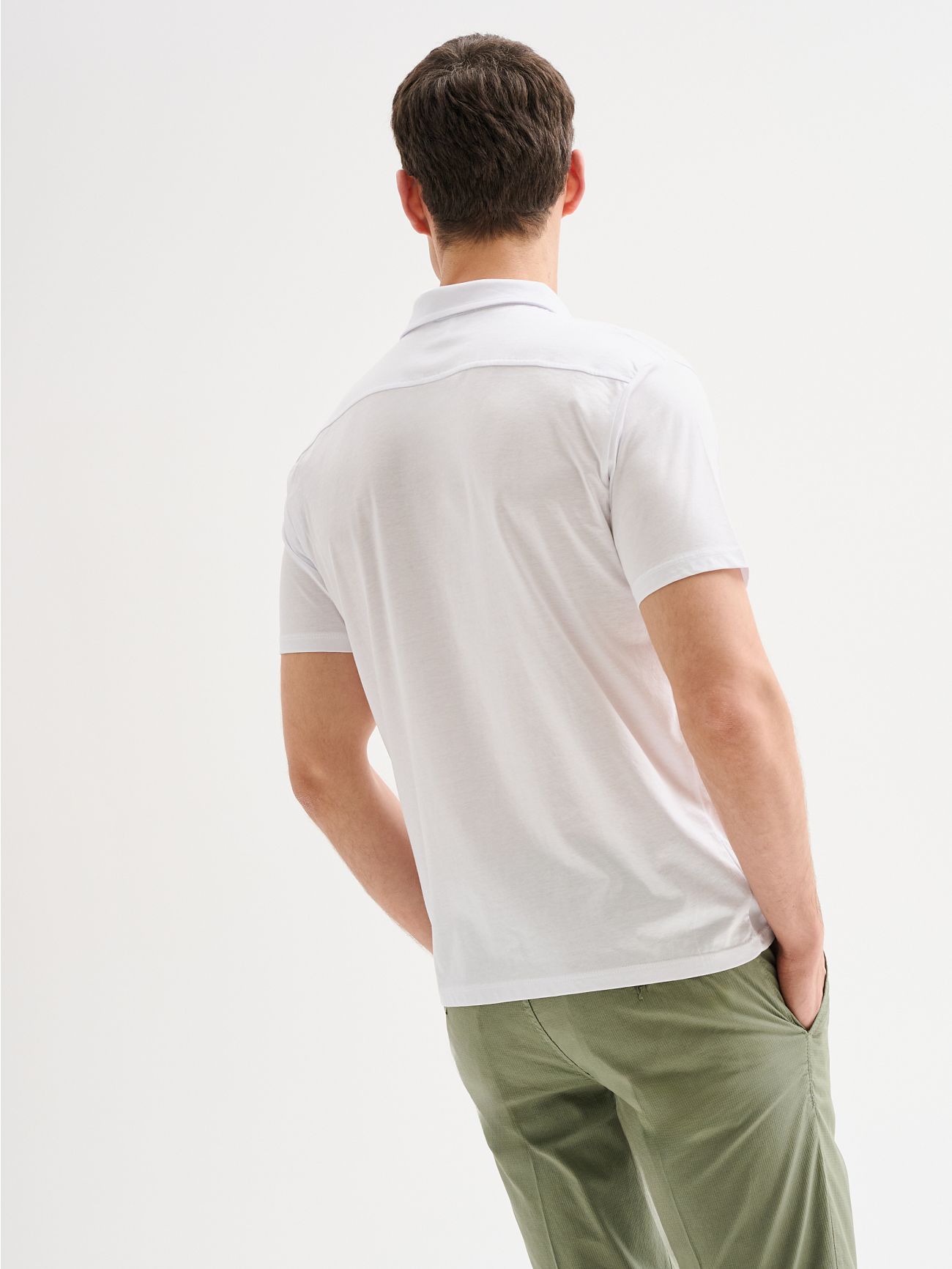 Polo Uomo Cotone e Modal Bianca QB24 in_i4