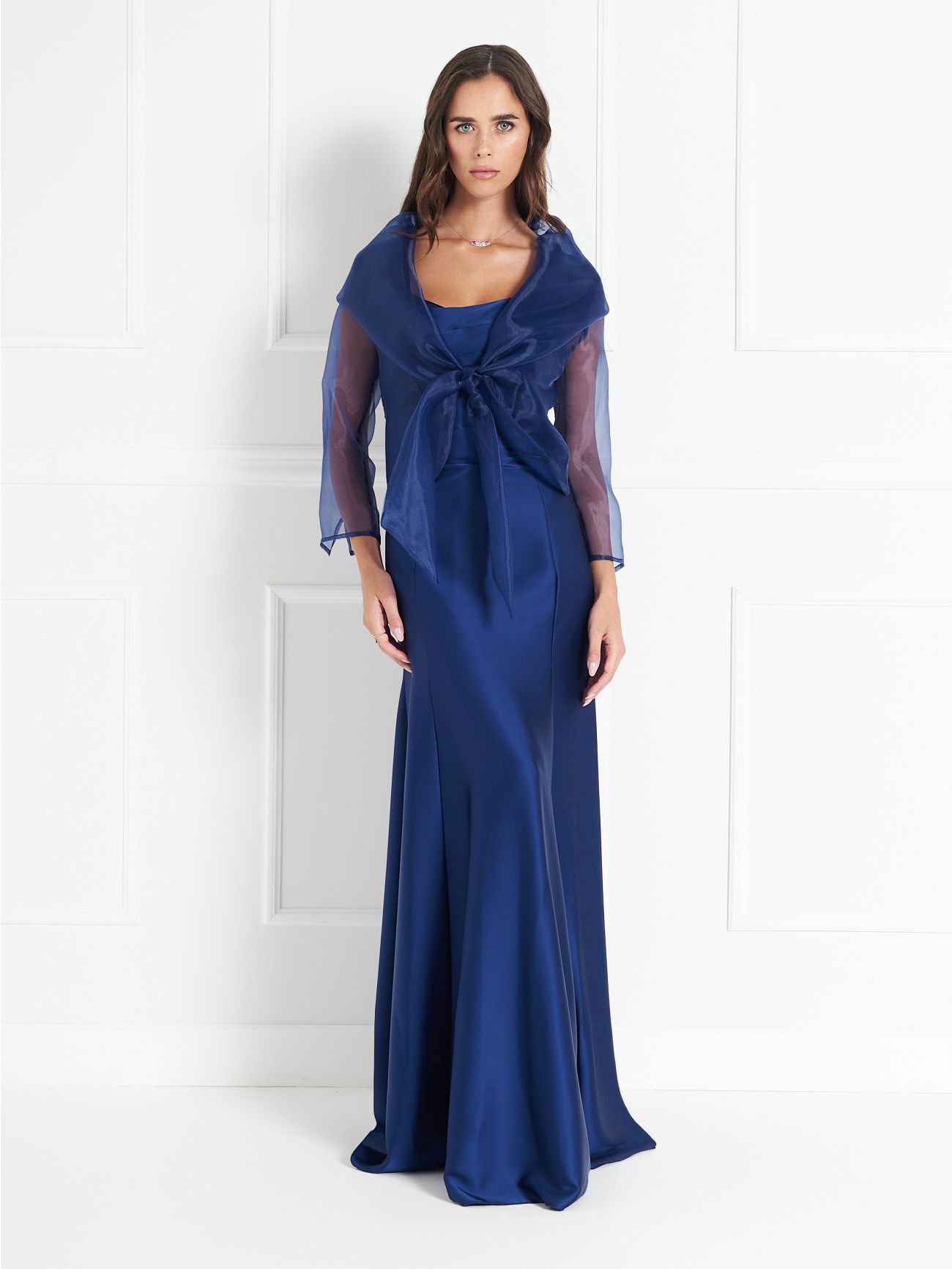 atelier Shrug in Blue Organza det_1
