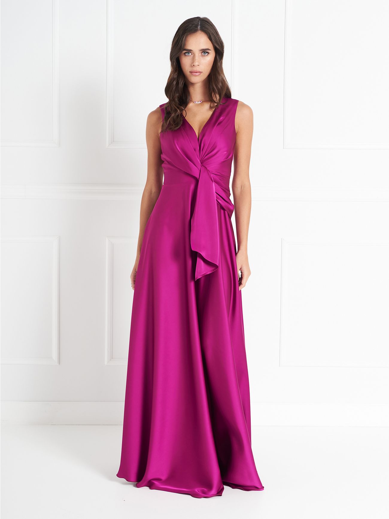 atelier Raspberry Knot Dress det_1