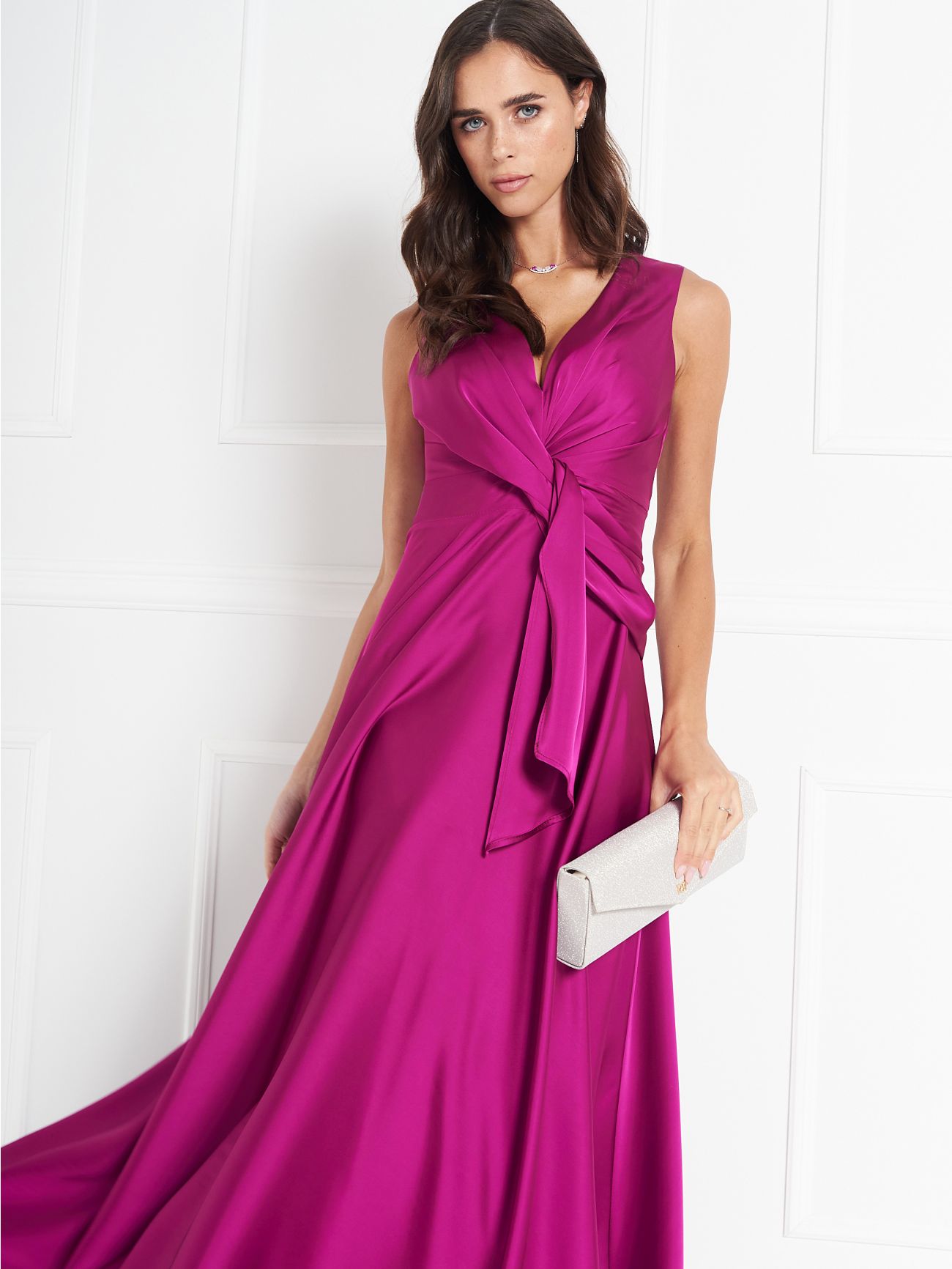 atelier Raspberry Knot Dress in_i7