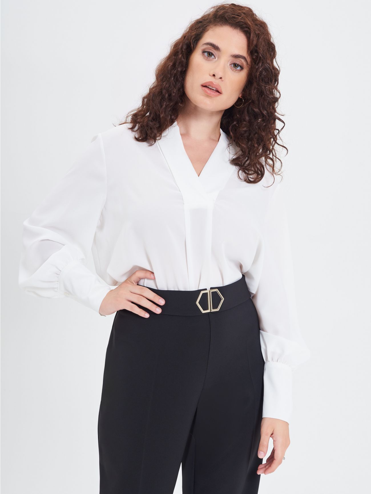 Blusa curvy blanca  Rinascimento