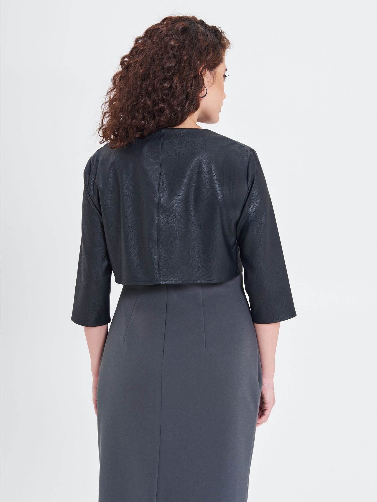 Faux Leather Shrug in_i4