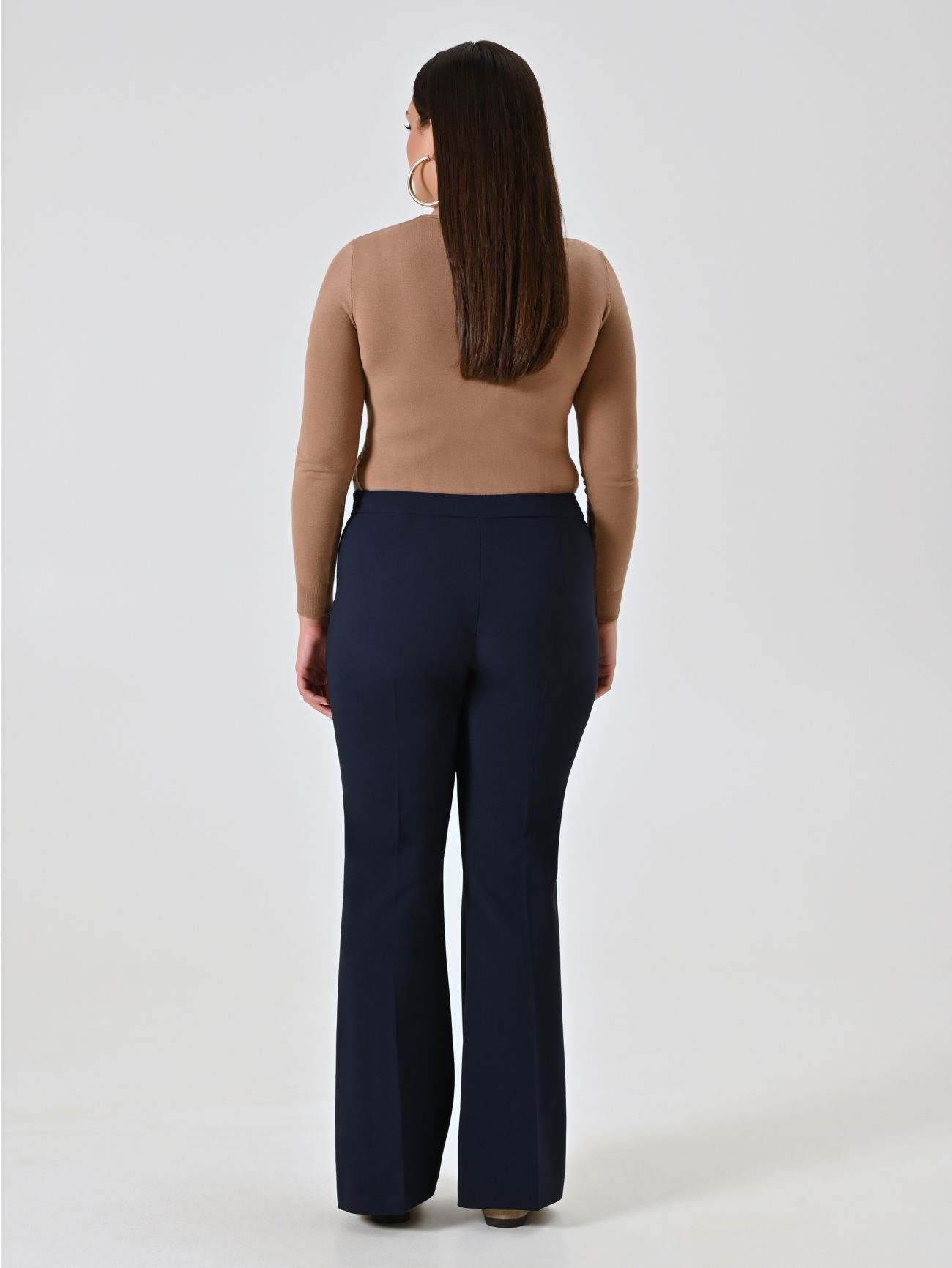 Curvy-Schlaghose in Blau det_3