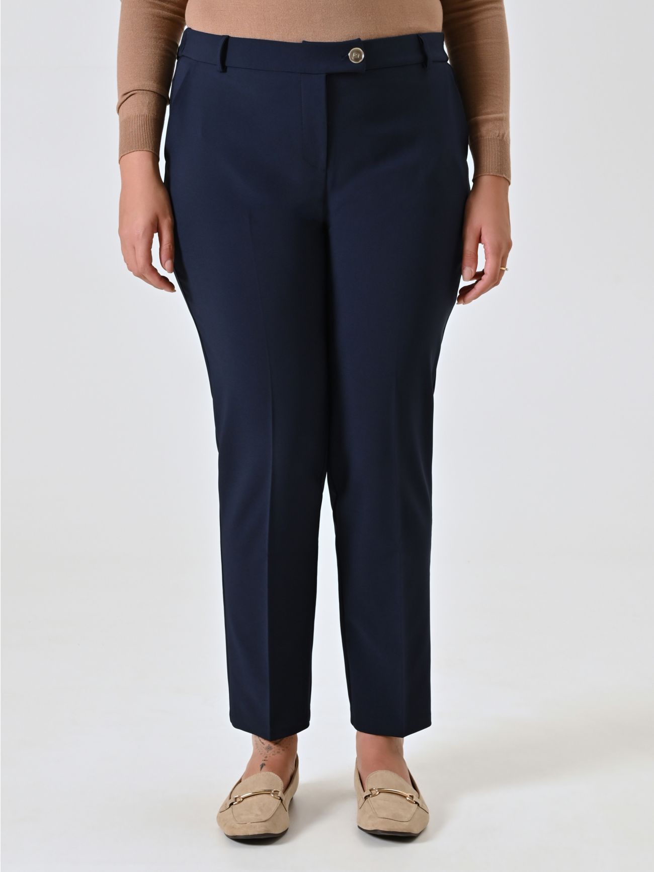 Pantaloni Curvy Straight Blu det_2