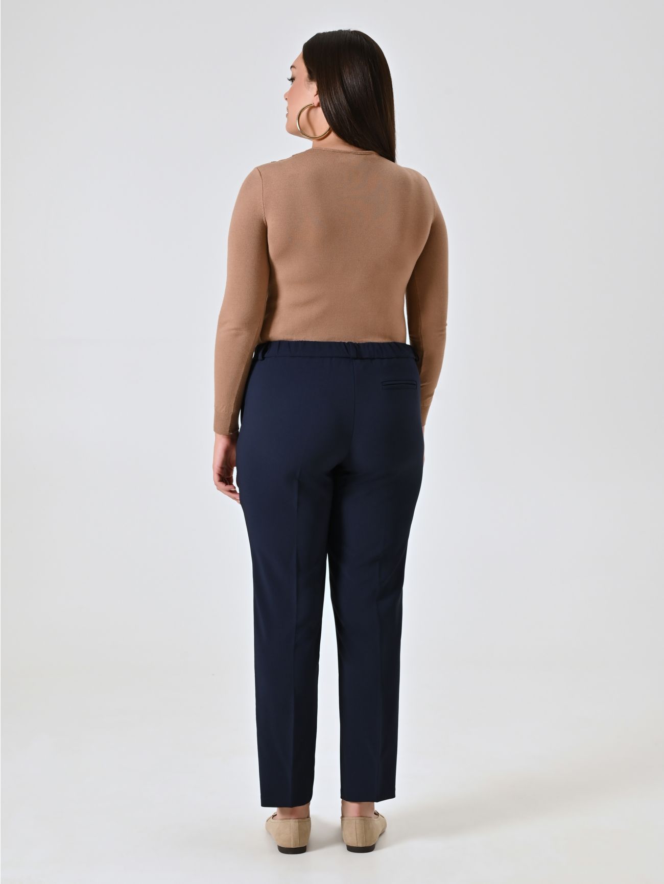 Pantaloni Curvy Straight Blu det_3