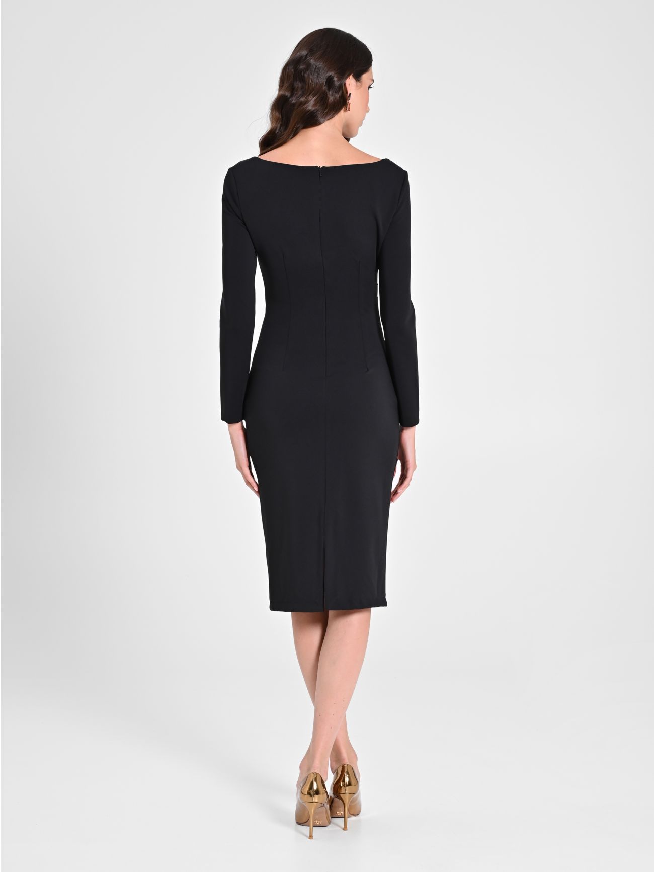 Sheath Dress with Square Neck det_3