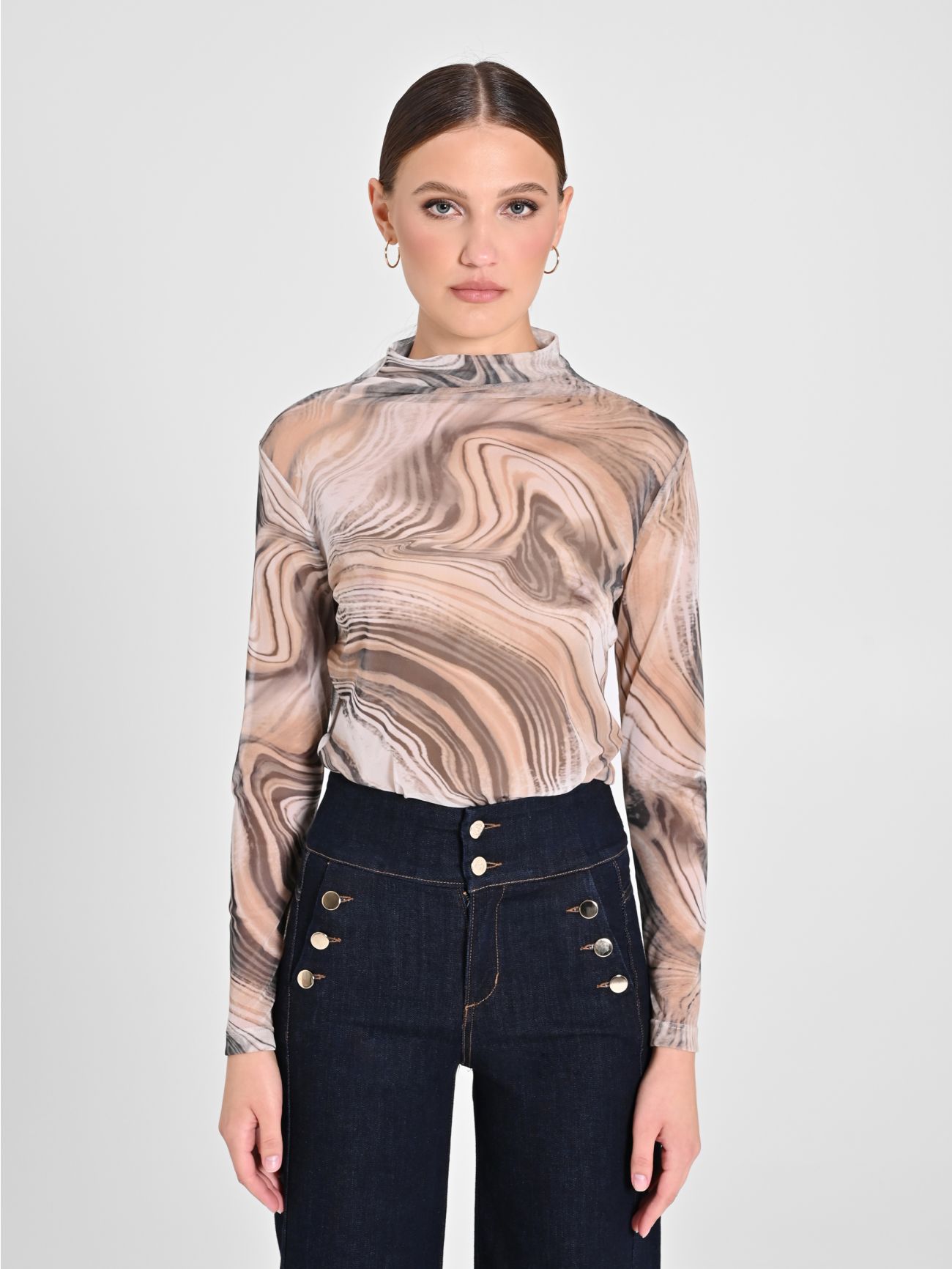 Top in Optical Tulle det_2