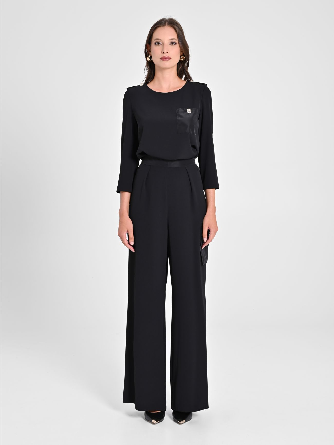 Trousers with Taffeta Pocket det_1