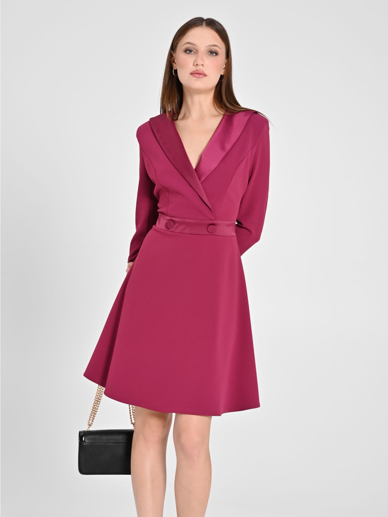 Burgundy Dress with Full Skirt sp_e1