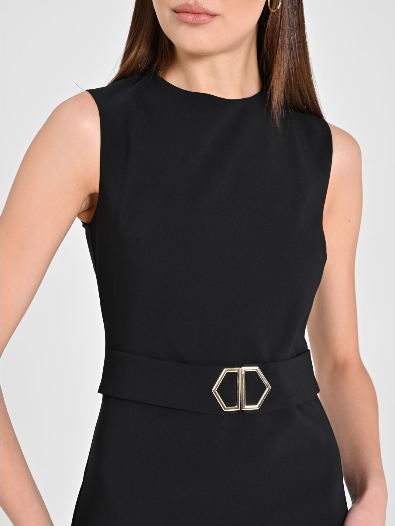 Tubino nero con cintura top