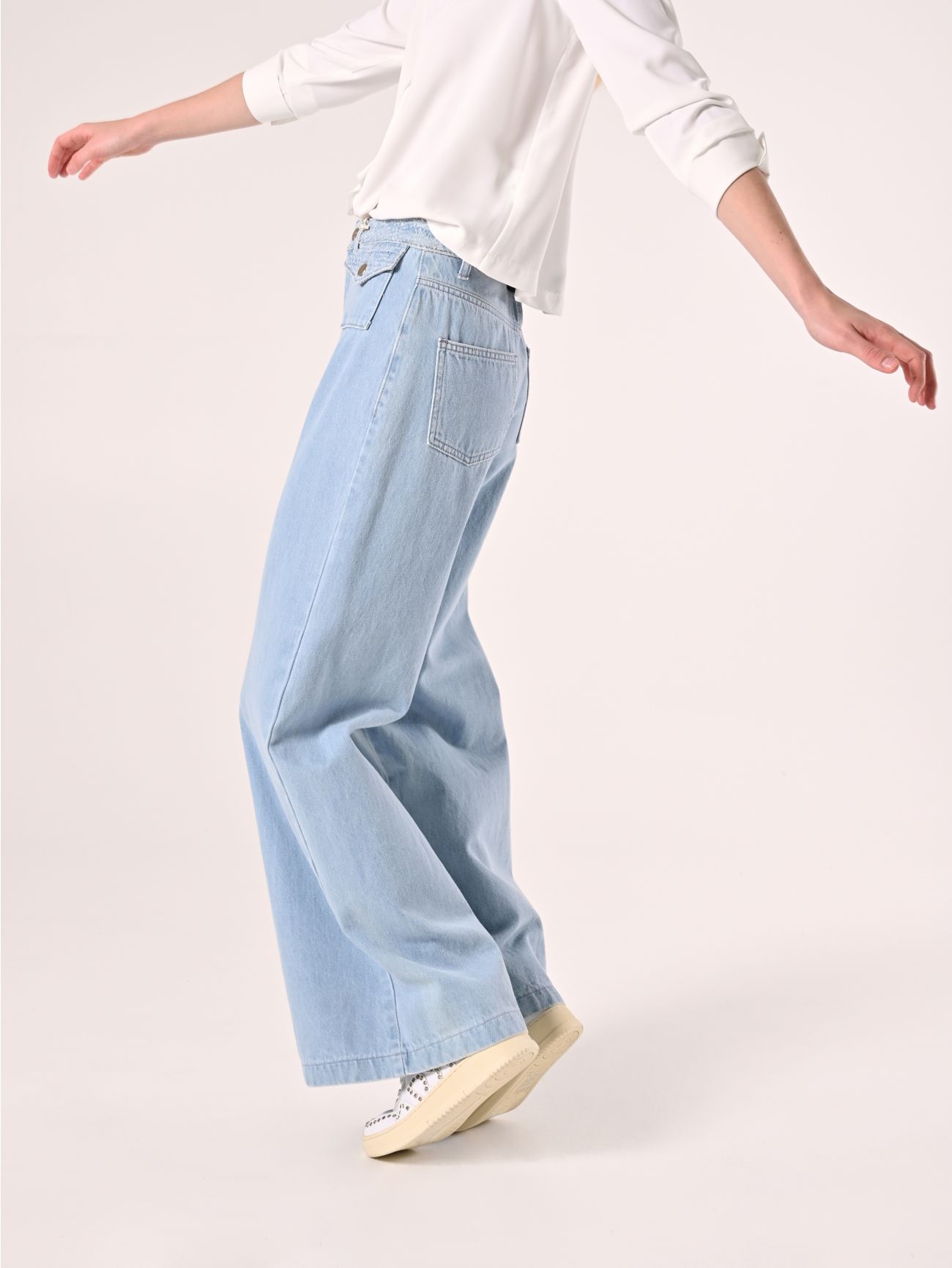 Jean coupe droite en jean clair in_i7