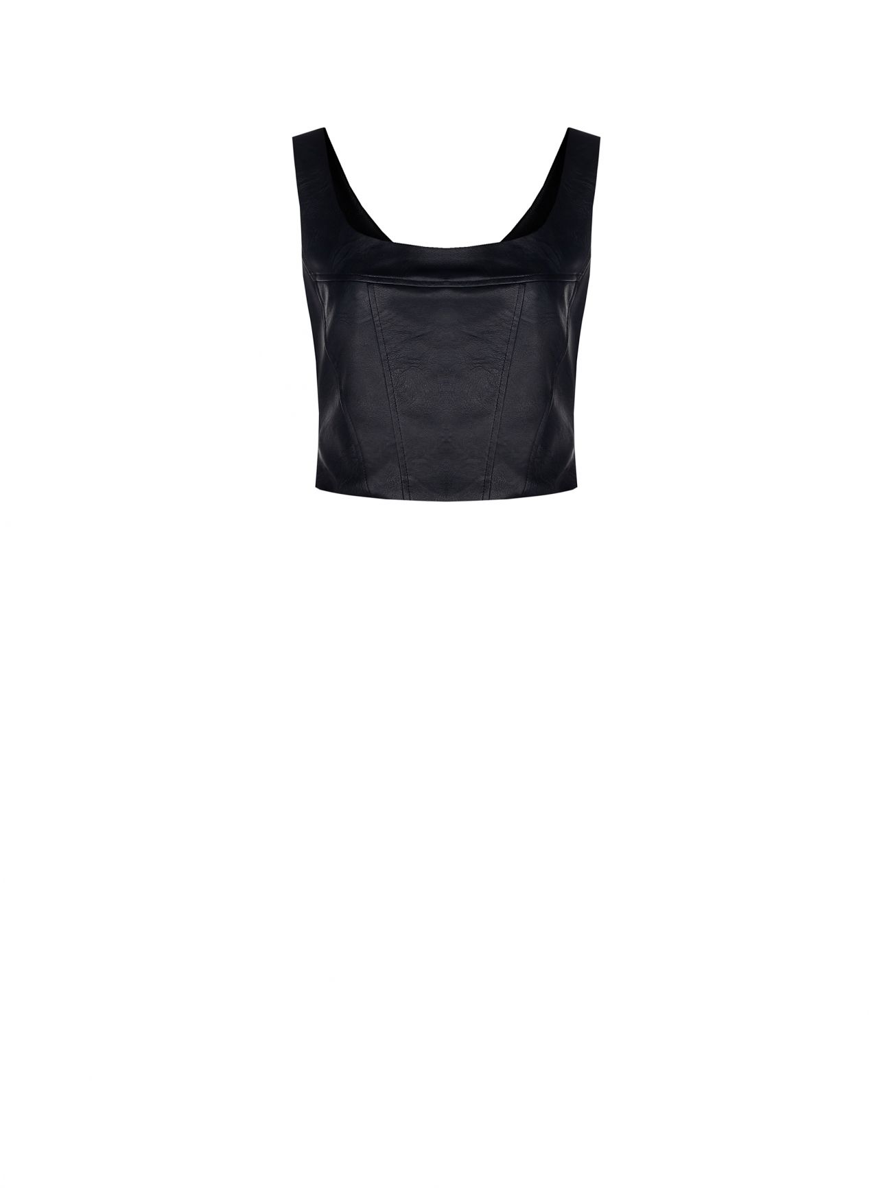 Top Simil Pelle Nero det_4